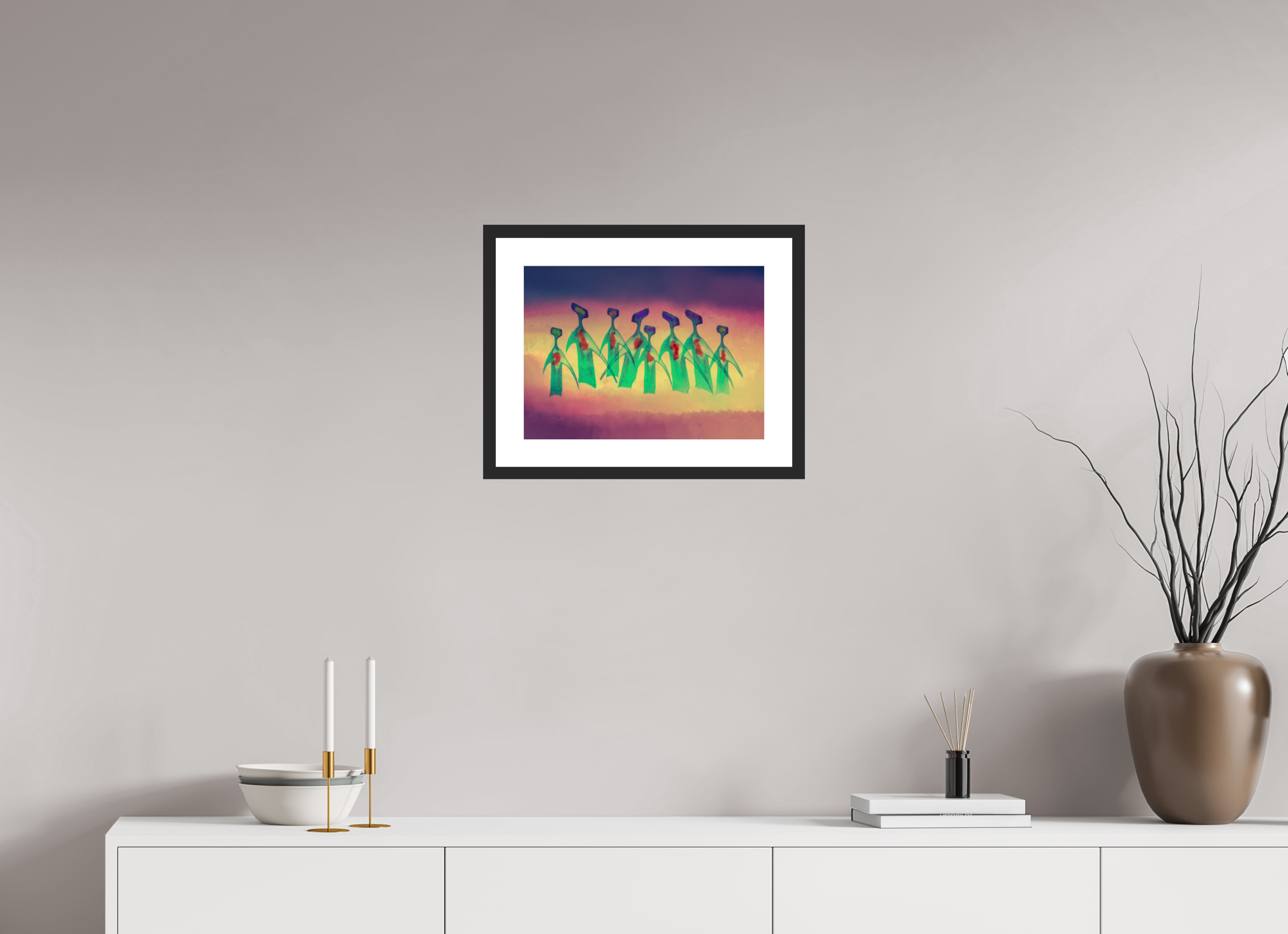 16.5 x 12″, Framed #1 awe