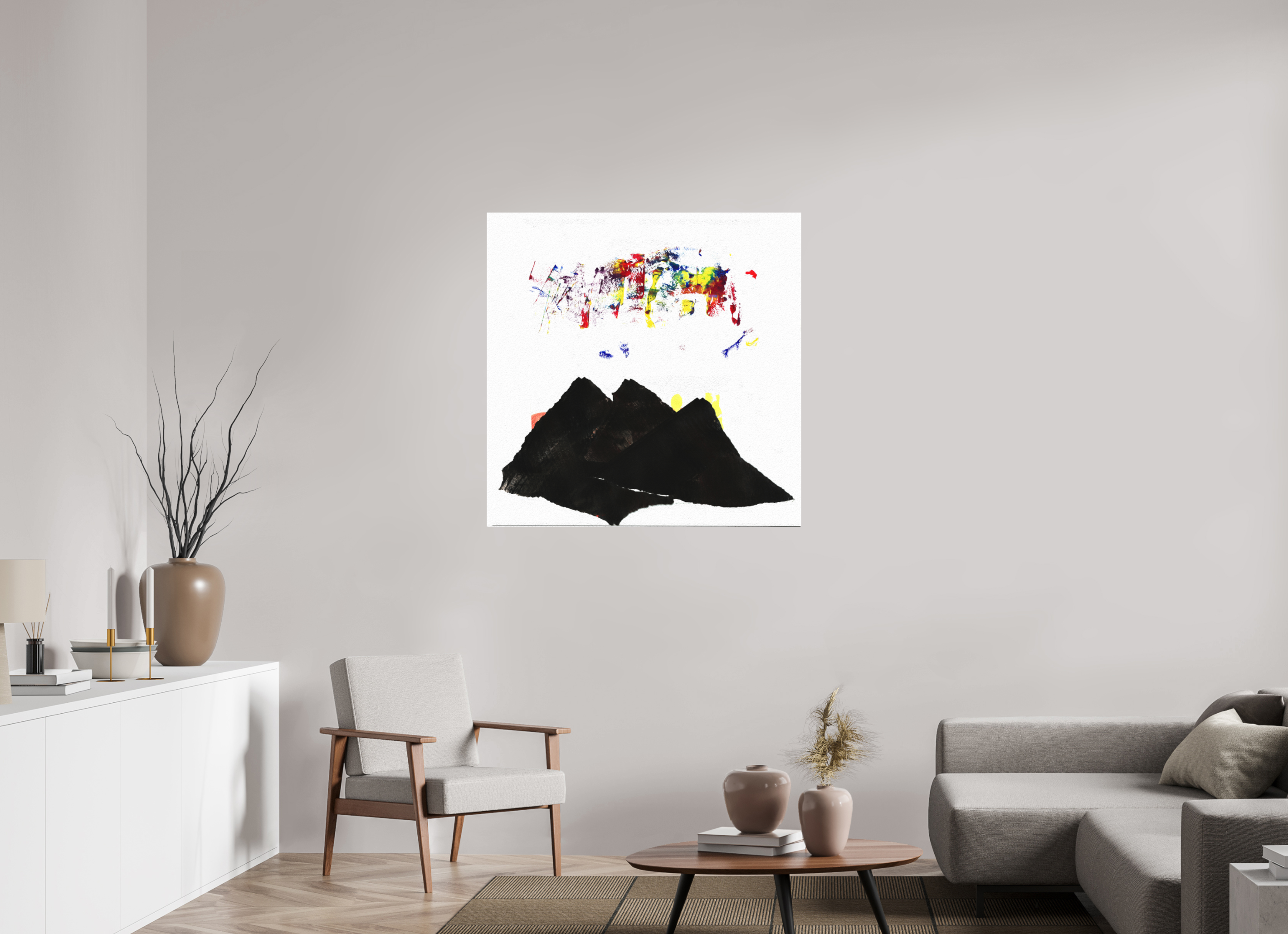 40 x 40″, Direct Print on Forex Northern Lights