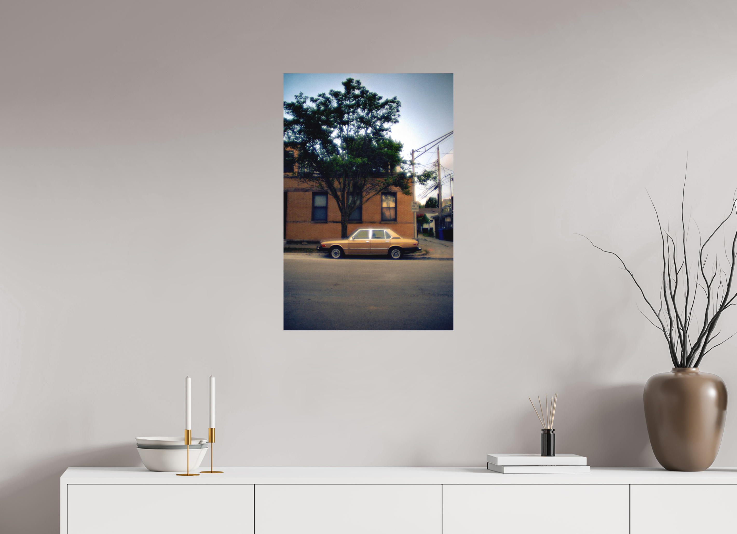 20 x 30.3″, Aluminum Dibond Golden Glow