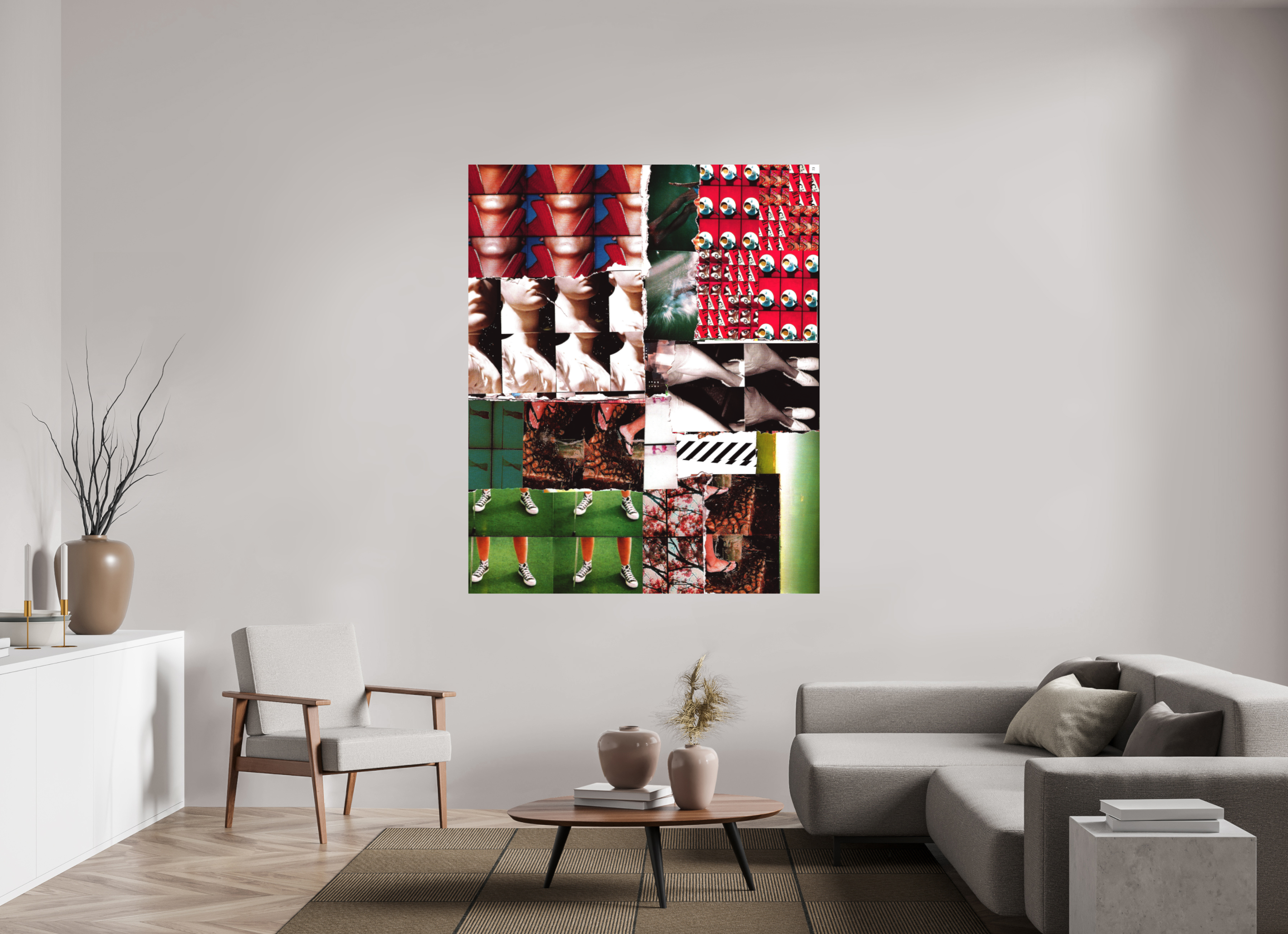 55 x 67.2″, Aluminum Dibond Replication