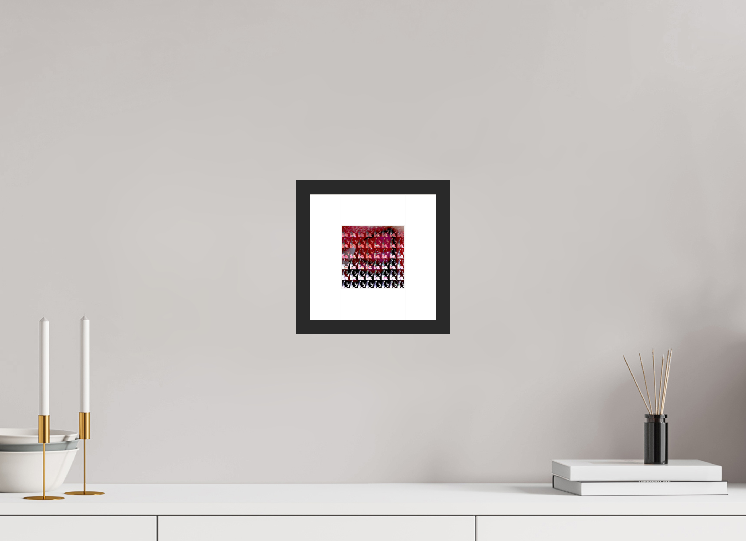 4 x 4″, Fuji Crystal Archive Print Framed (Black) Lip Service