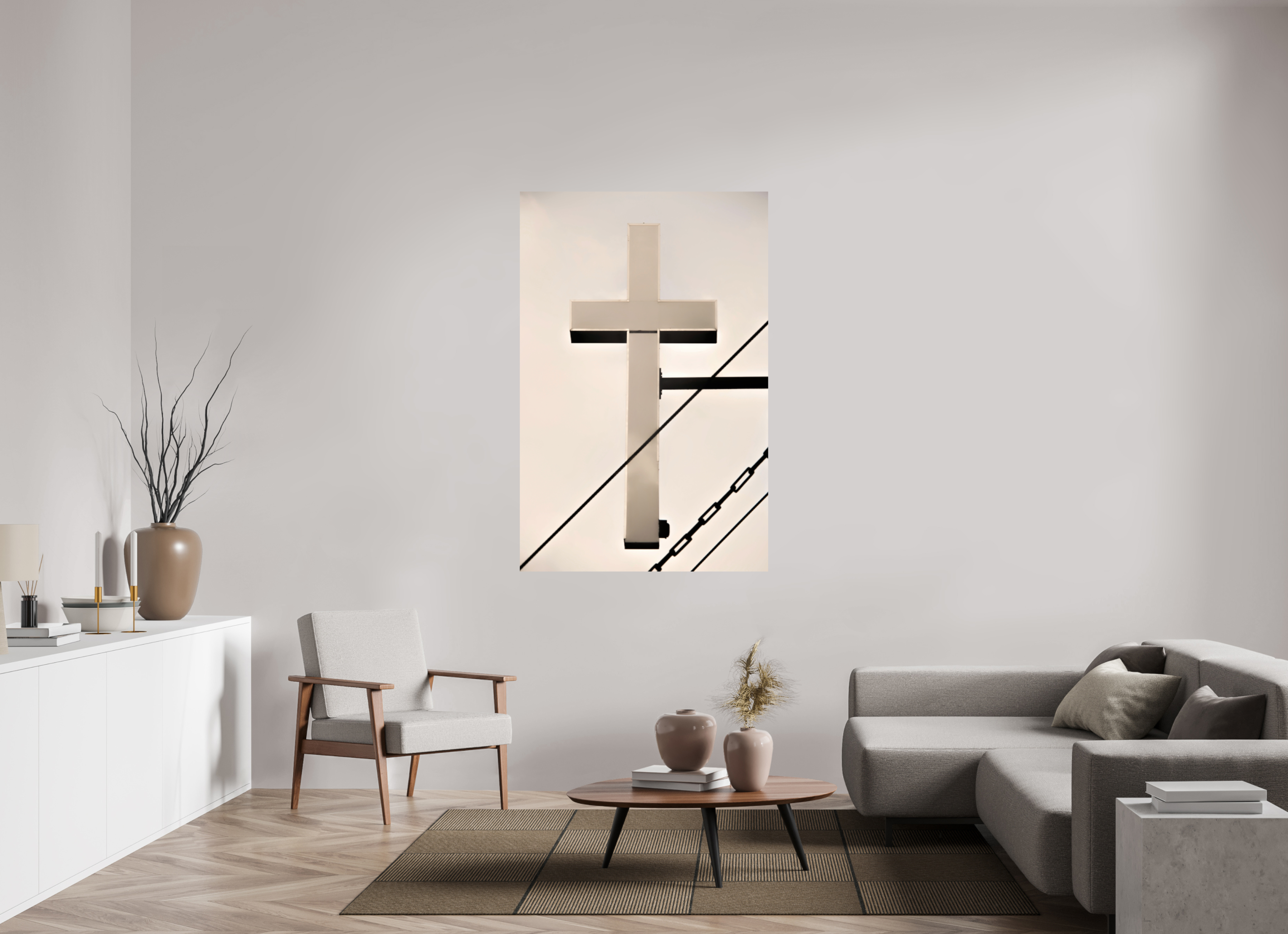 40 x 61.2″, Fine Art Print Catholic School
