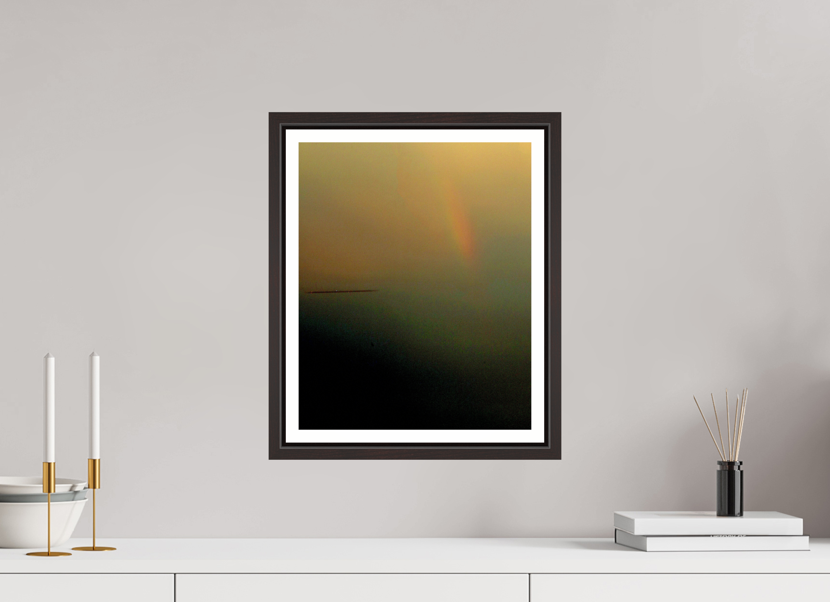 12 x 14.9″, Floater Frame (Alder Brown) UFO