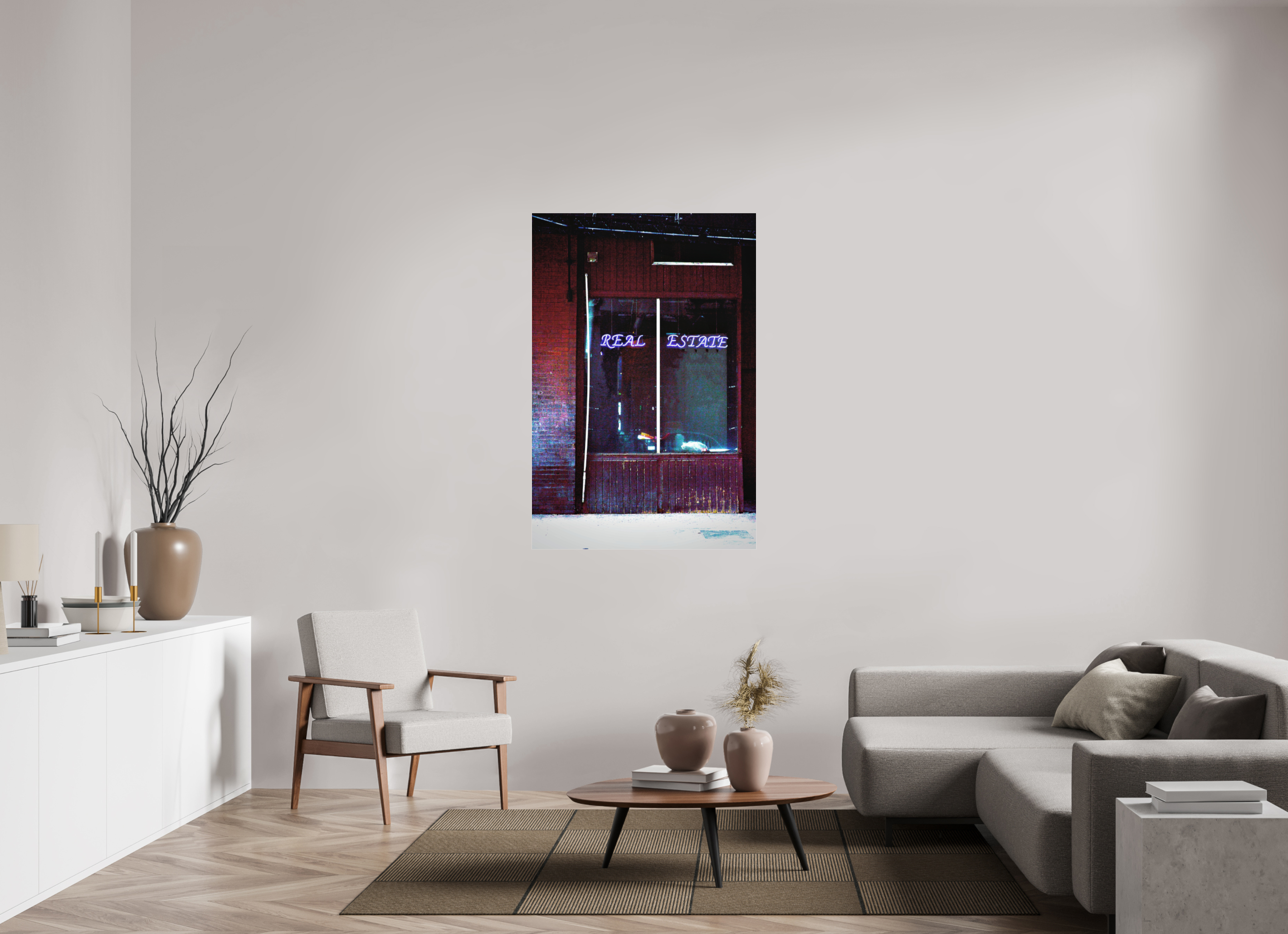 36 x 54″, Photo Print Under Acrylic Glass Real Estate