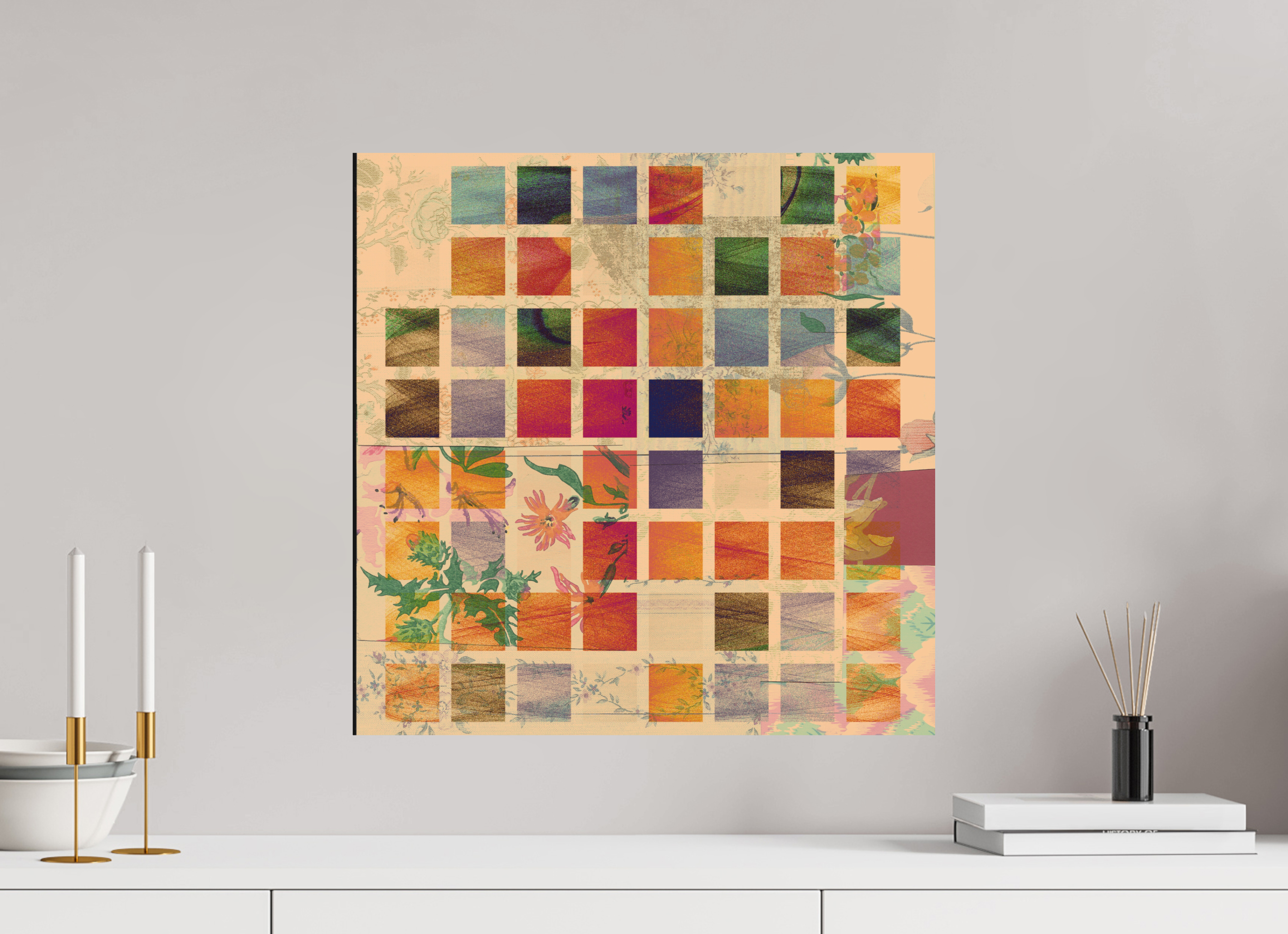 20 x 20″, Direct Print on Forex Earth Tones