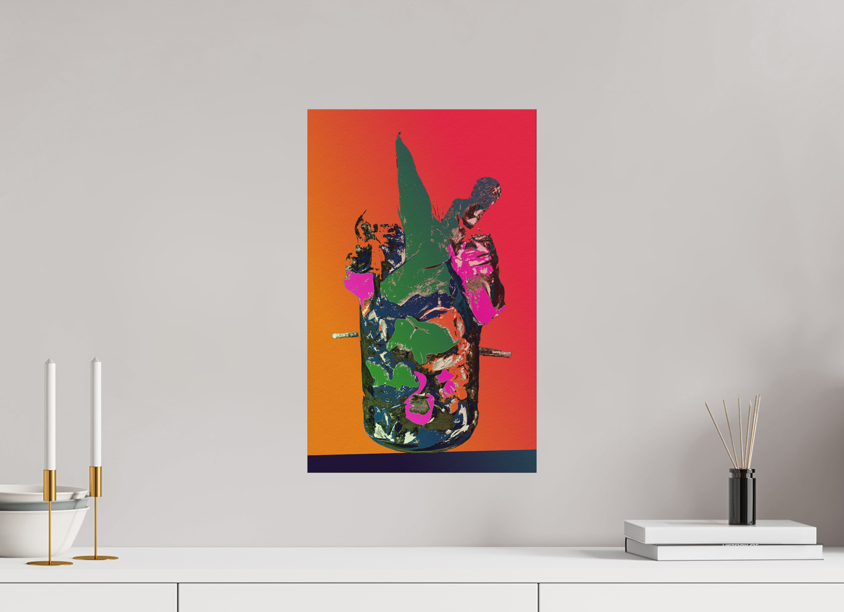 12 x 19.1″, Direct Print on Forex Pop Vase 2
