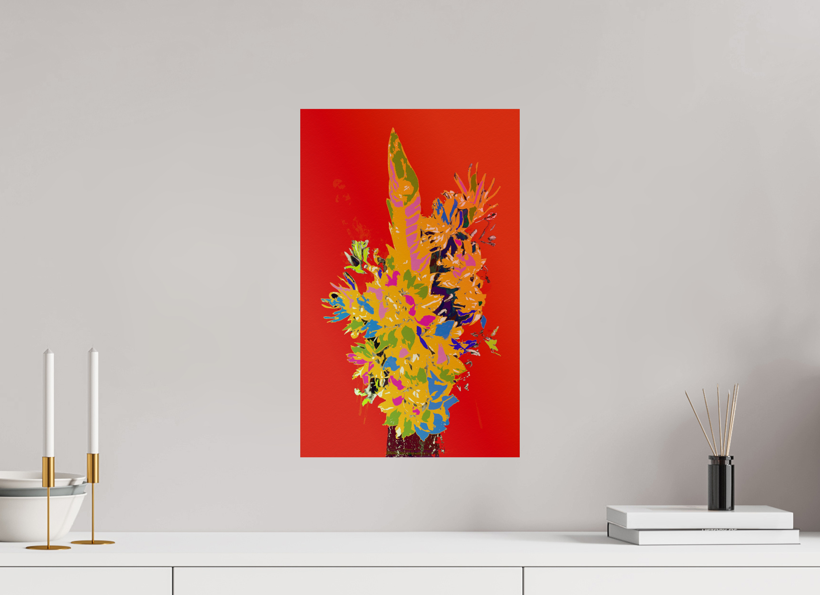 12 x 19.1″, Fine Art Print pop vase 3