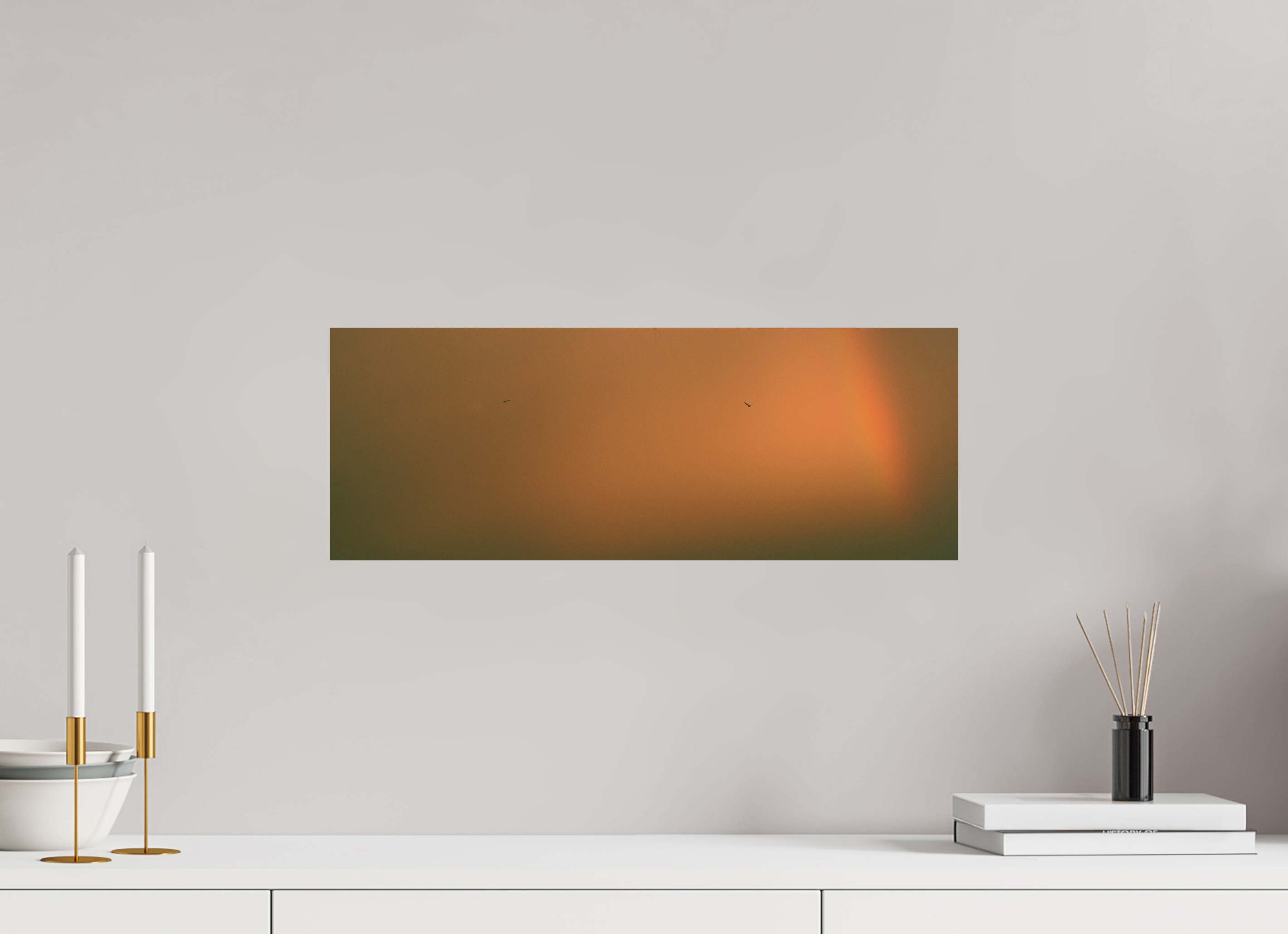 21.6 x 8″, Direct Print on Forex rainbow