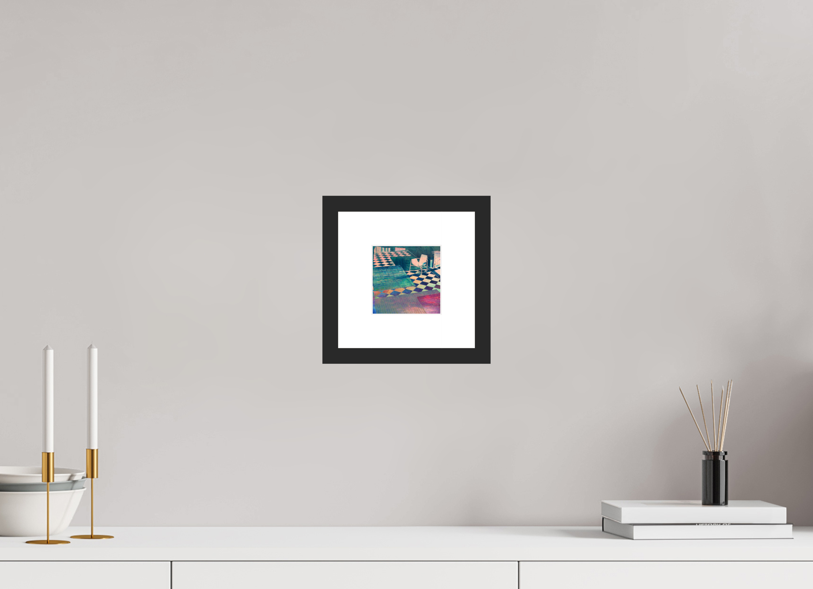 4 x 4″, Fuji Crystal Archive Print Framed (Black) Musical Chairs