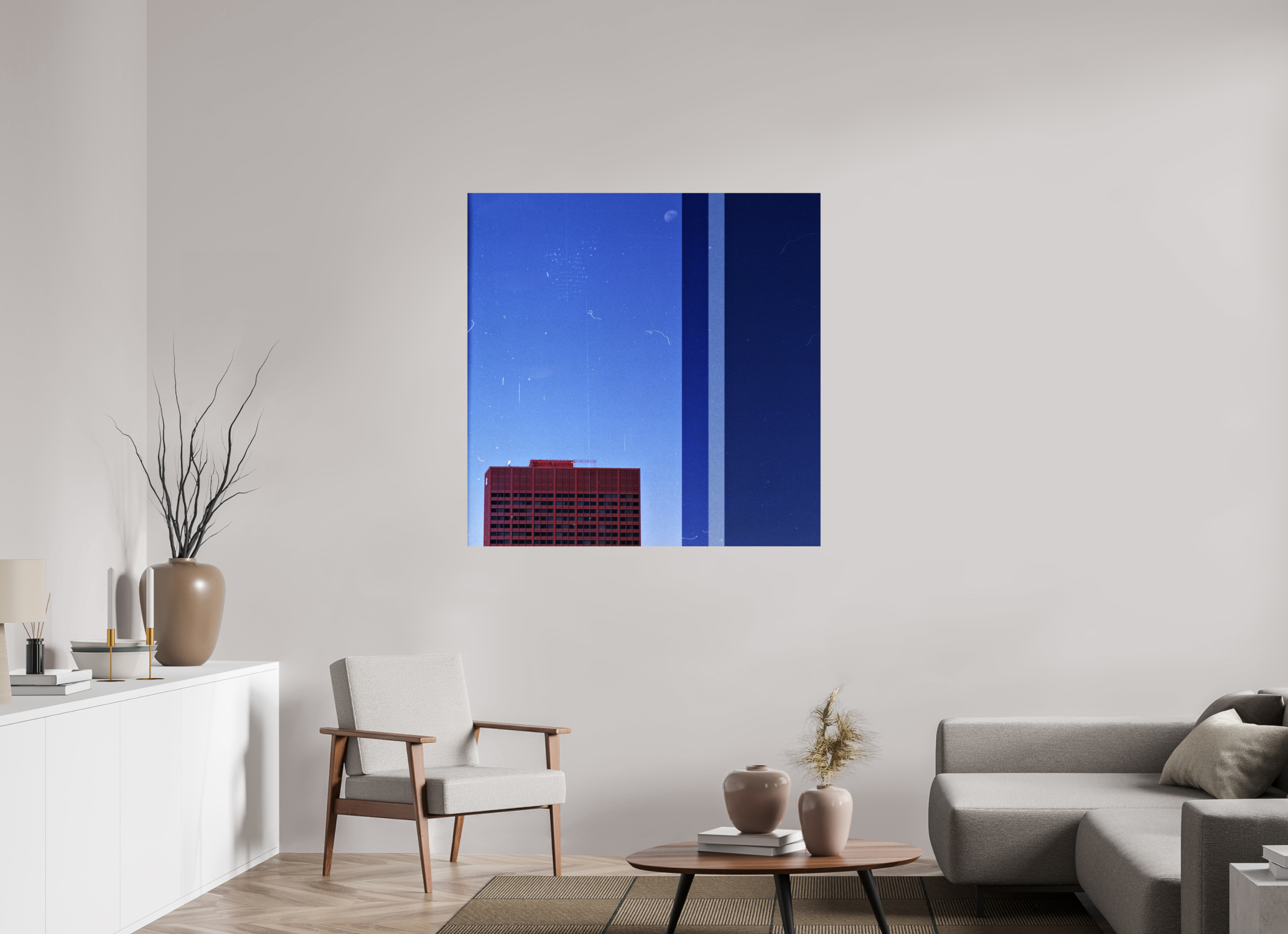 45 x 45″, Photo Print Under Acrylic Glass Falling Asleep