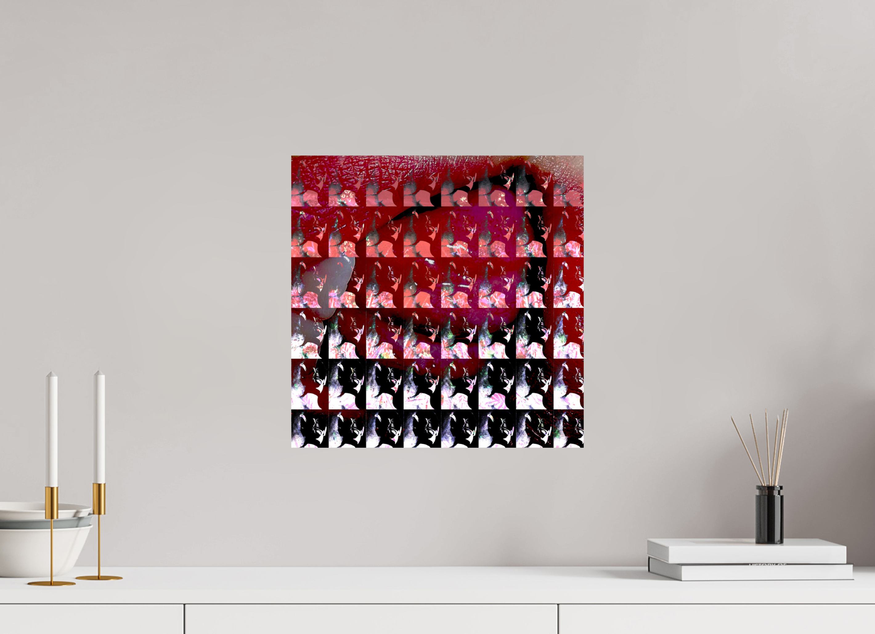 15 x 15″, Fine Art Print Lip Service