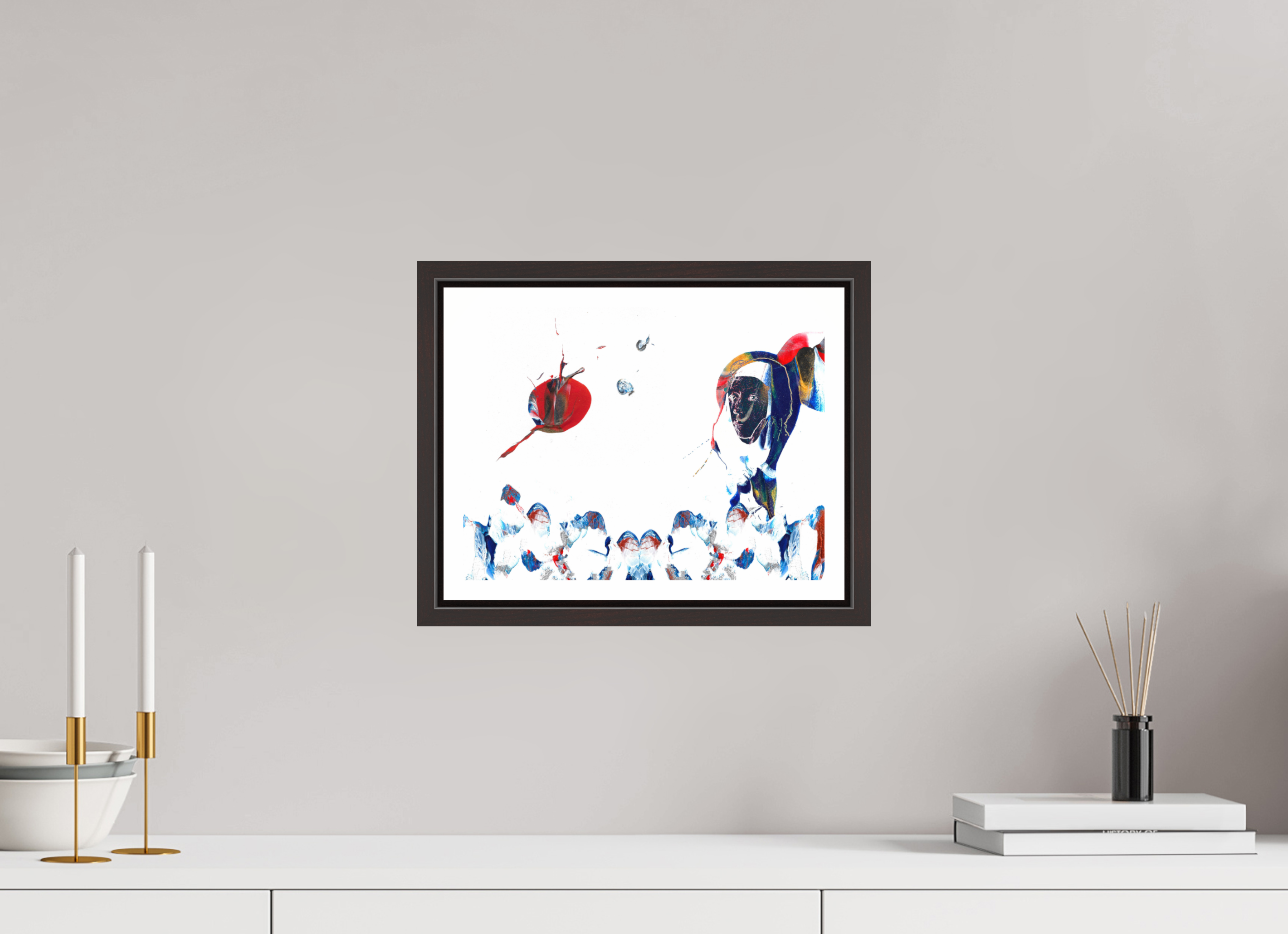 12 x 9″, Floater Frame (Alder Brown) Her View Of The World