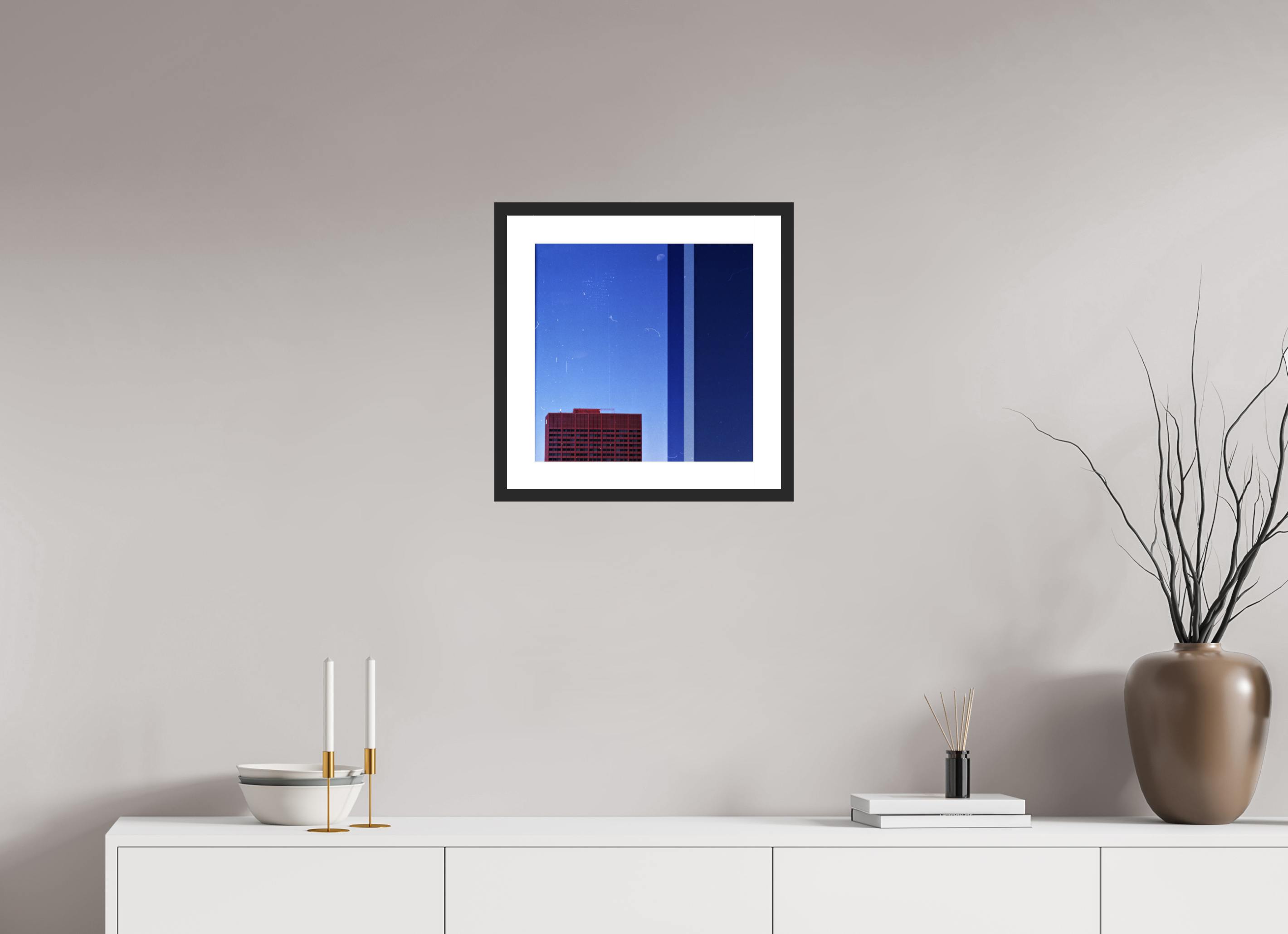 15 x 15″, Fuji Crystal Archive Print Framed (Black) Falling Asleep