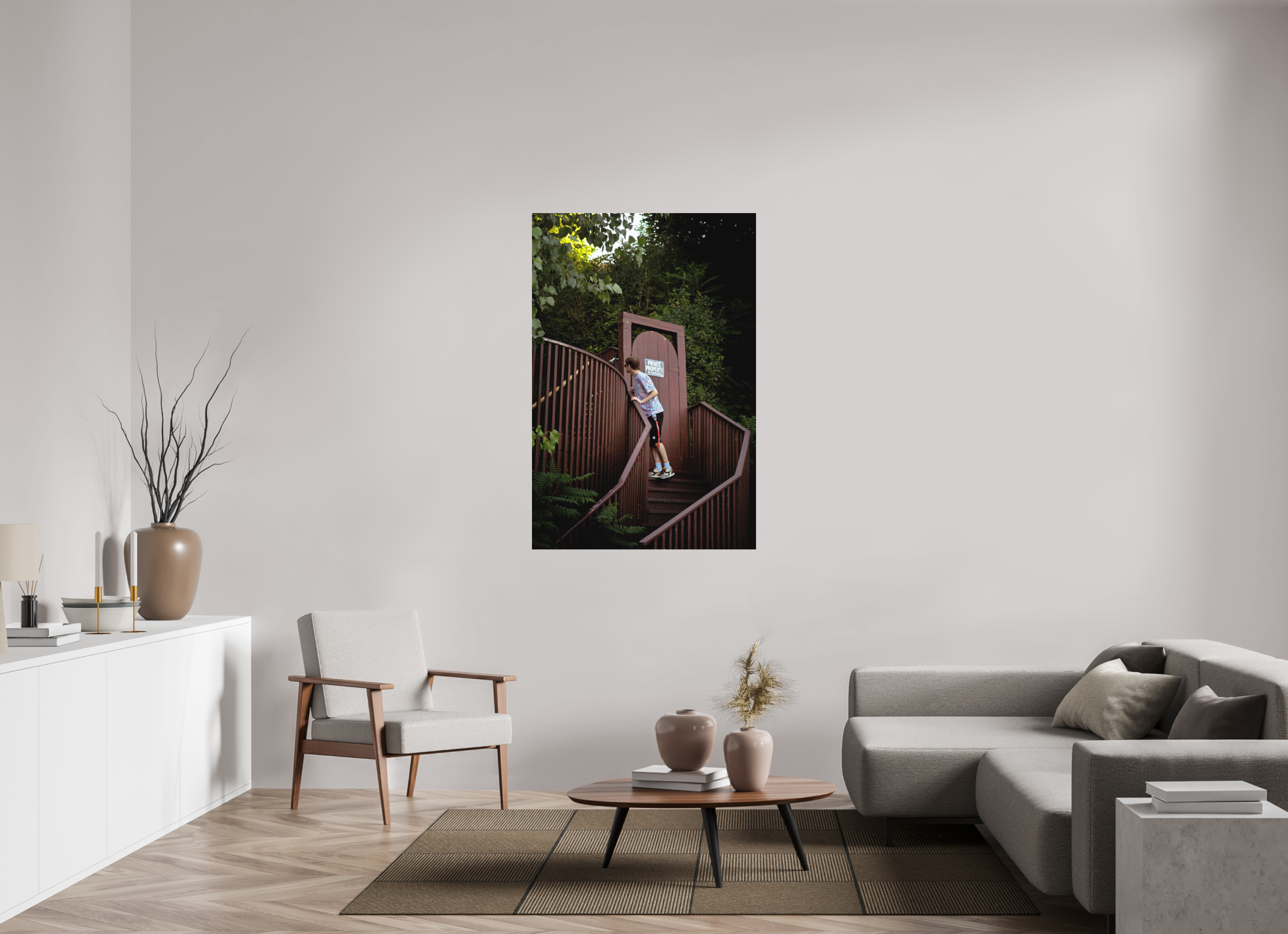 36 x 54″, Aluminum Dibond Private Property