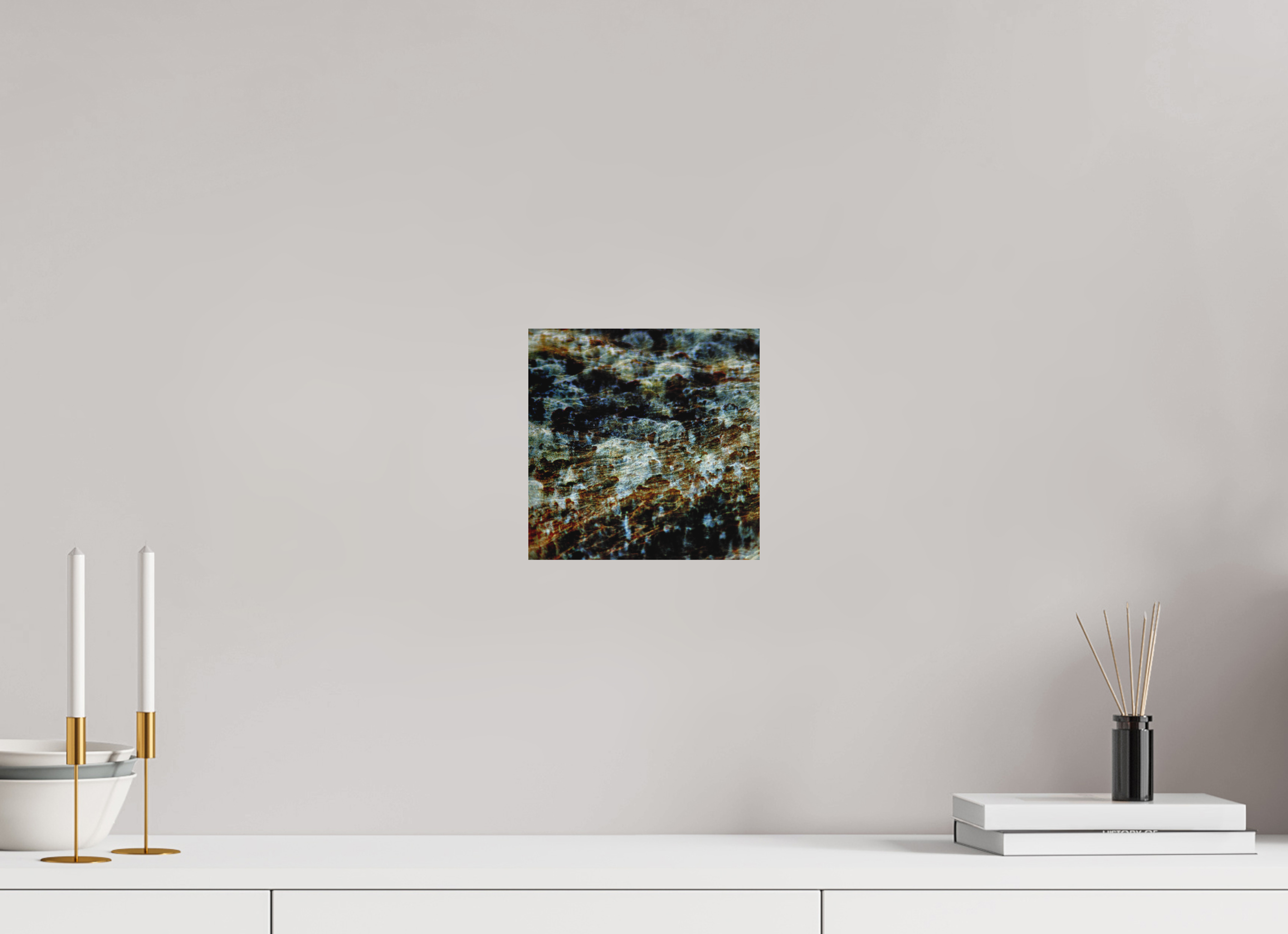 8 x 8″, Aluminum Dibond Digital Snow
