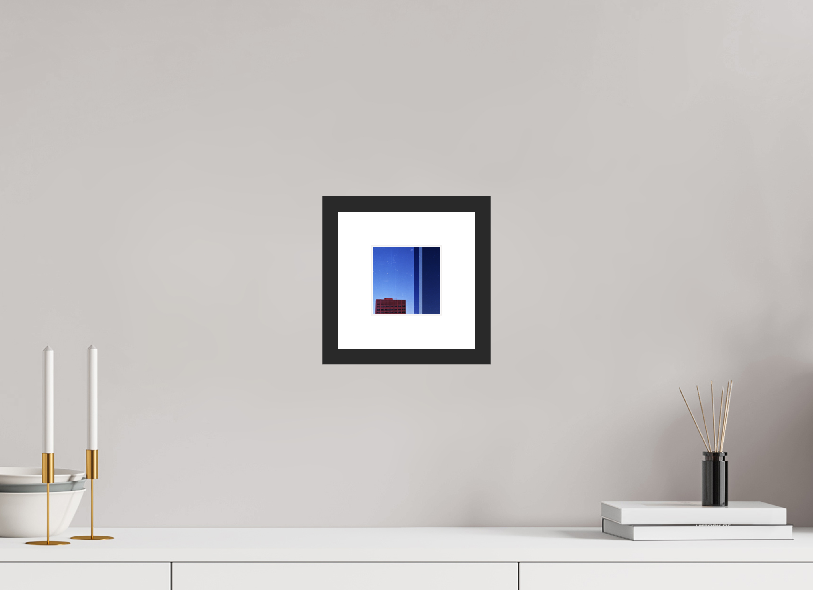 4 x 4″, Fuji Crystal Archive Print Framed (Black) Falling Asleep