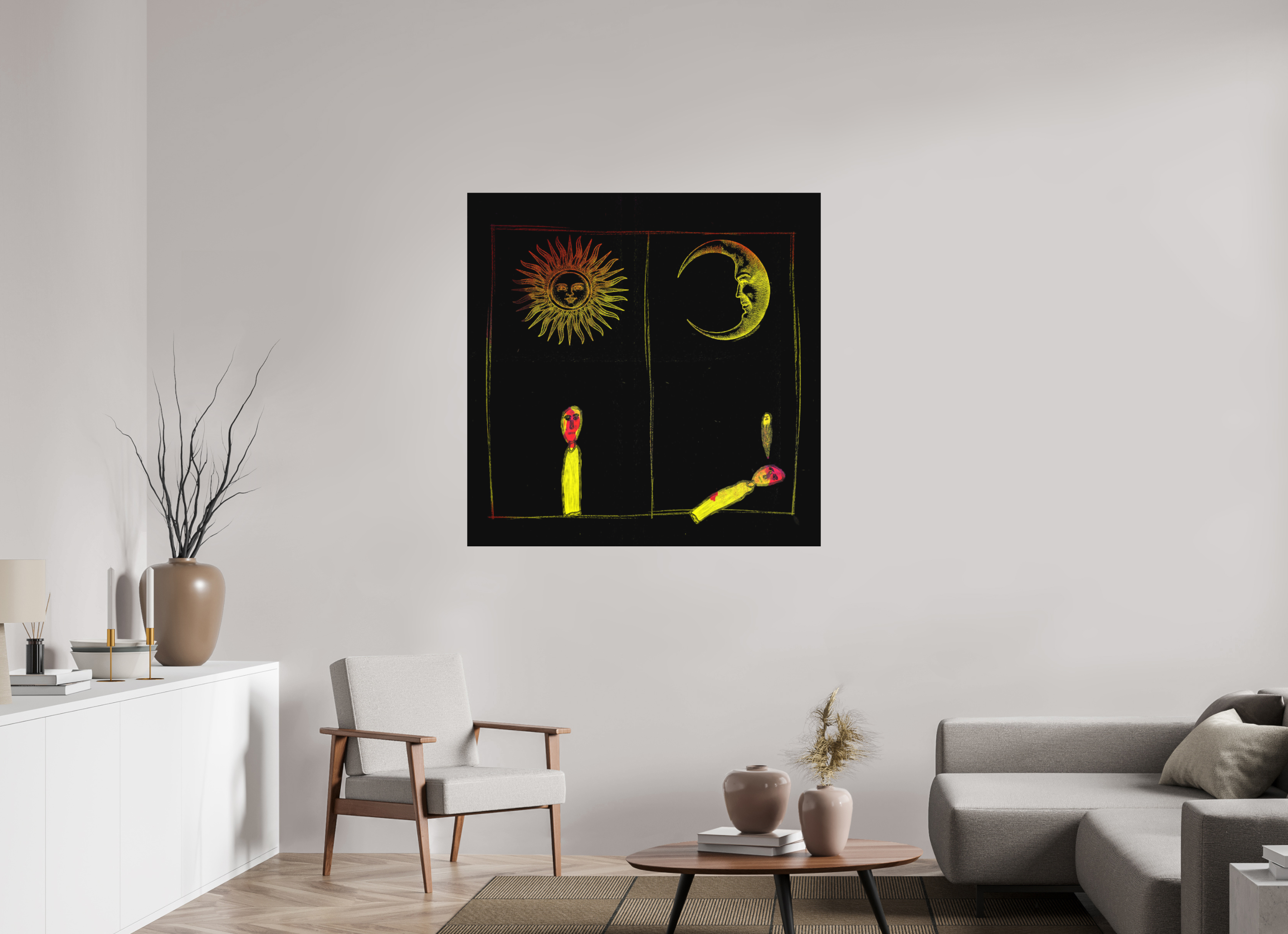 45 x 45″, Aluminum Dibond Life Cycle