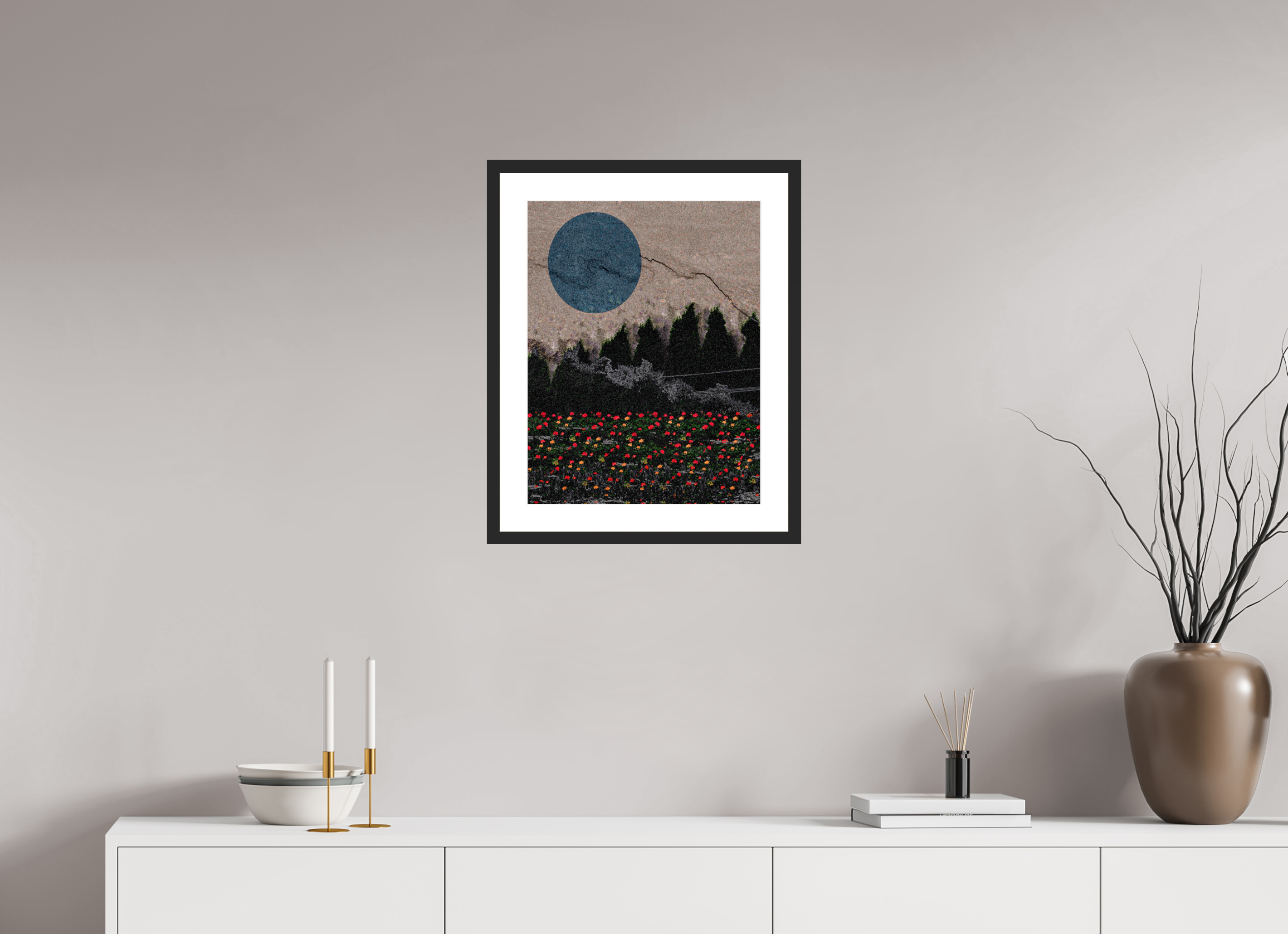 16 x 20.7″, Framed #1 garden