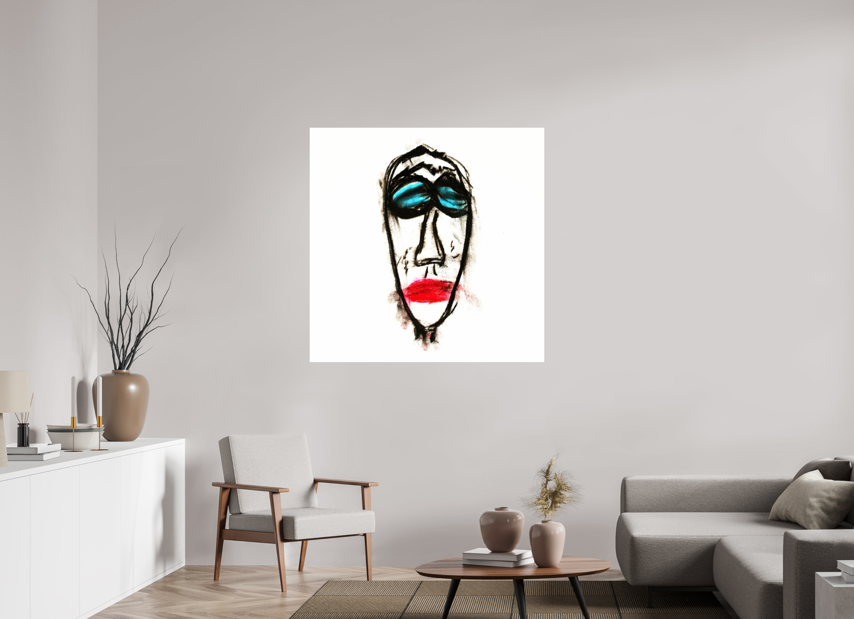 45 x 45″, Photo Print Under Acrylic Glass Mr. Everybody