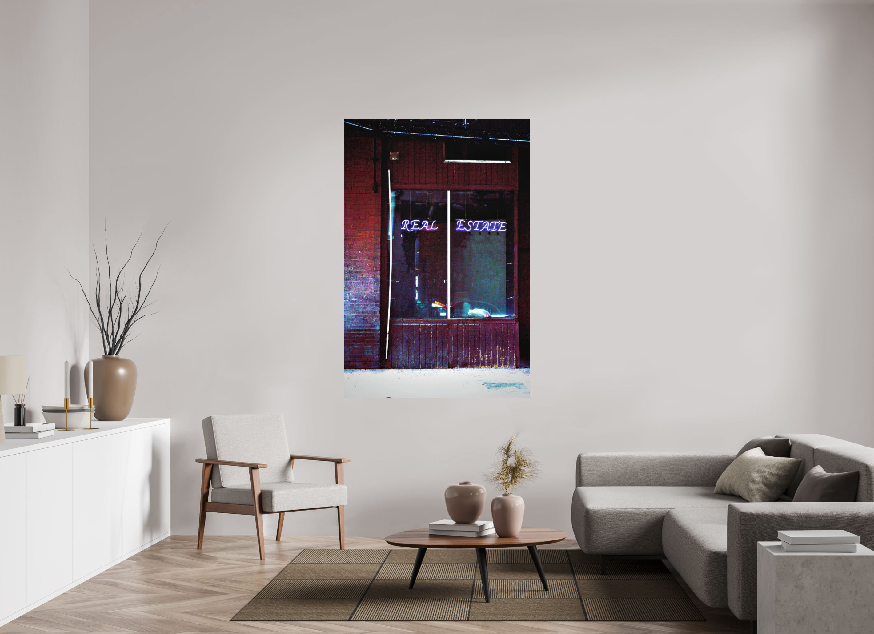 44 x 66″, Photo Print Under Acrylic Glass Real Estate