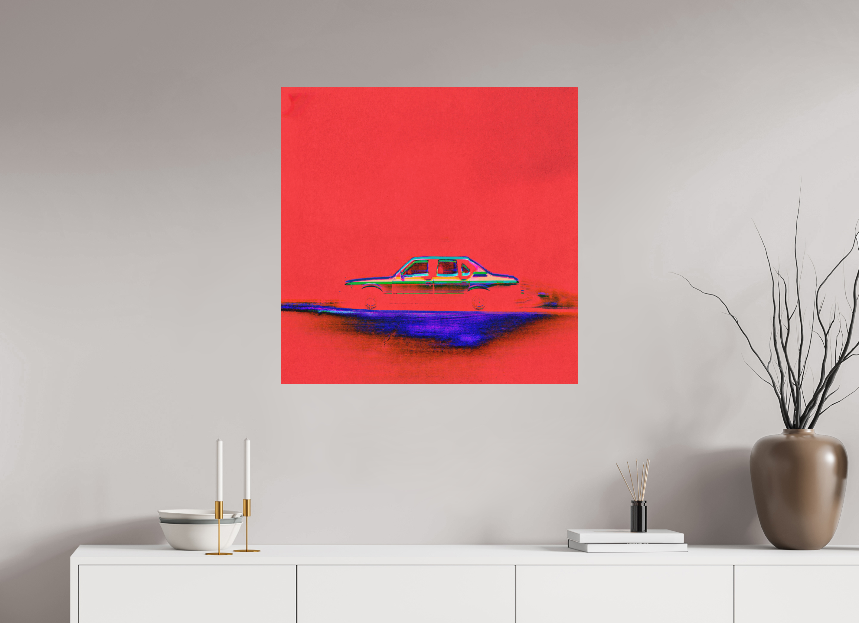 30 x 30″, Direct Print on Forex Street Parking