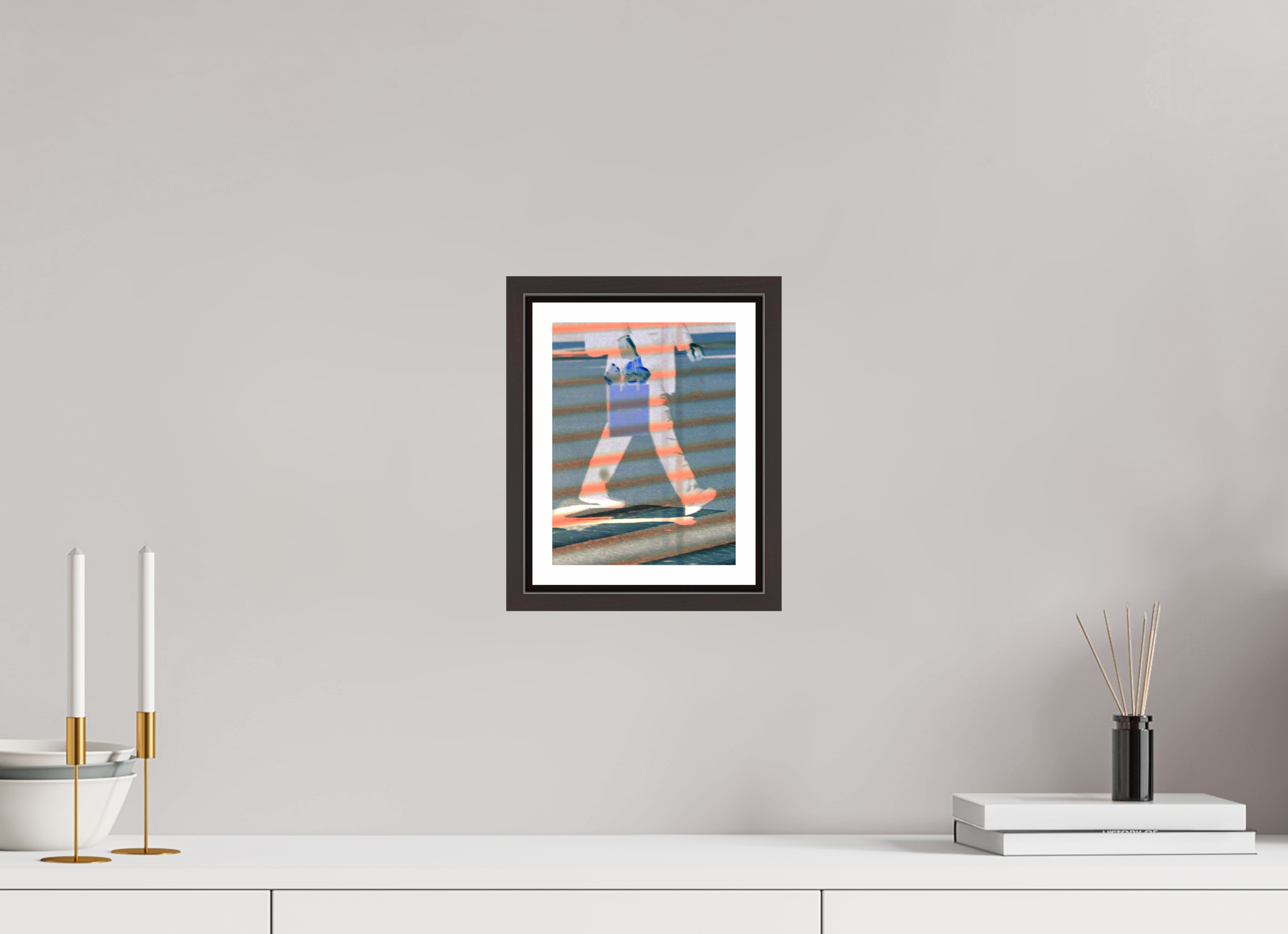 6 x 8″, Floater Frame (Alder Brown) Push