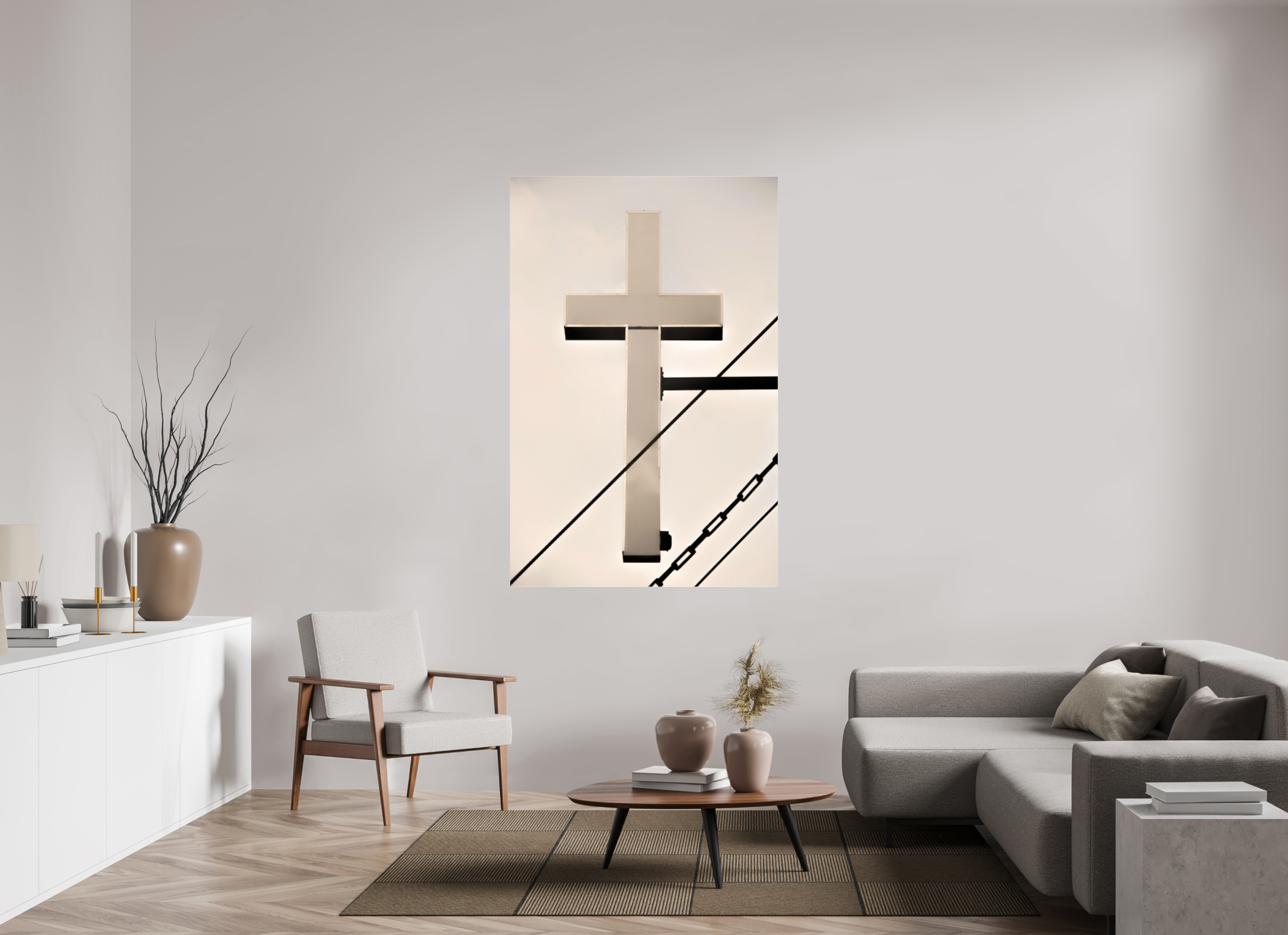 43 x 65.8″, Photo Print Under Acrylic Glass Catholic School