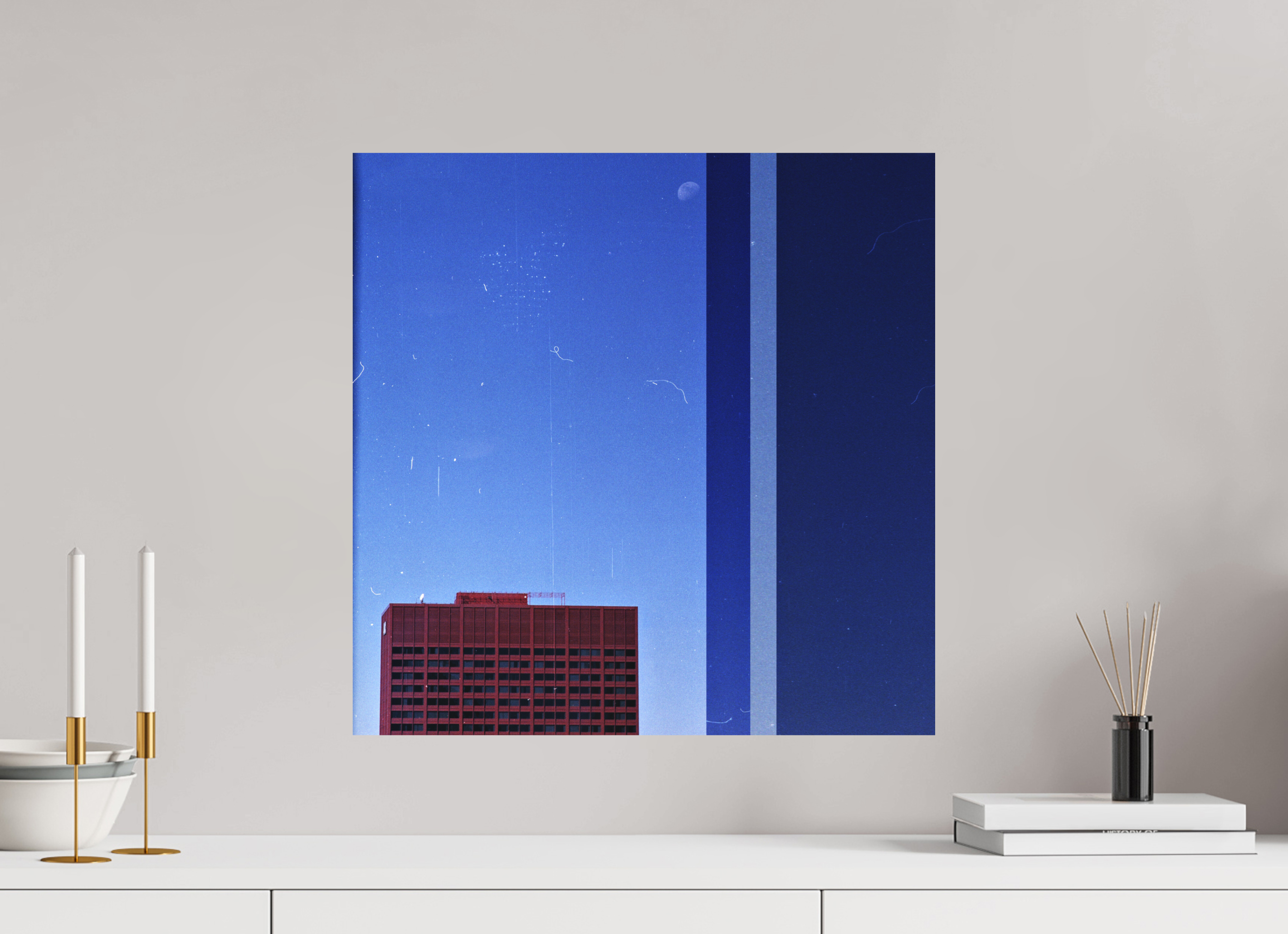 20 x 20″, Aluminum Dibond Falling Asleep