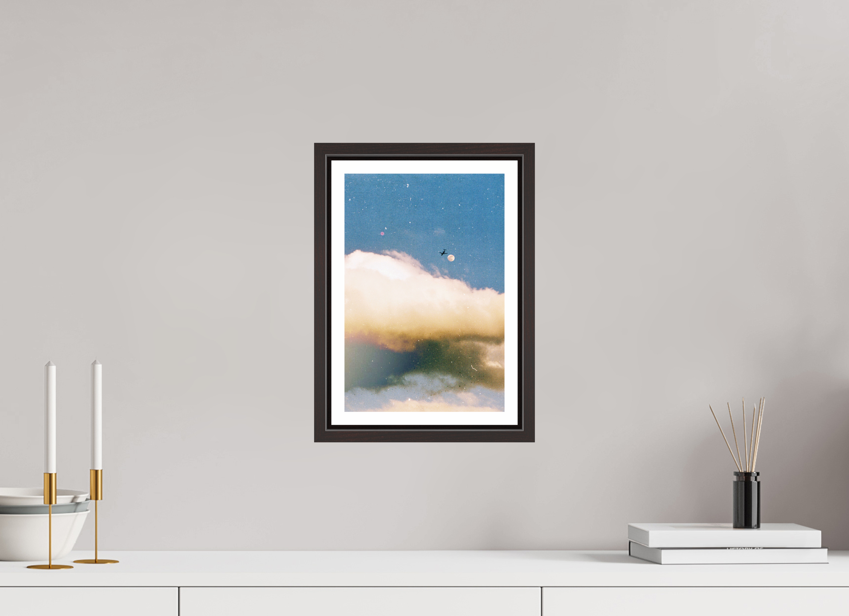 8 x 12″, Floater Frame (Alder Brown) Flying