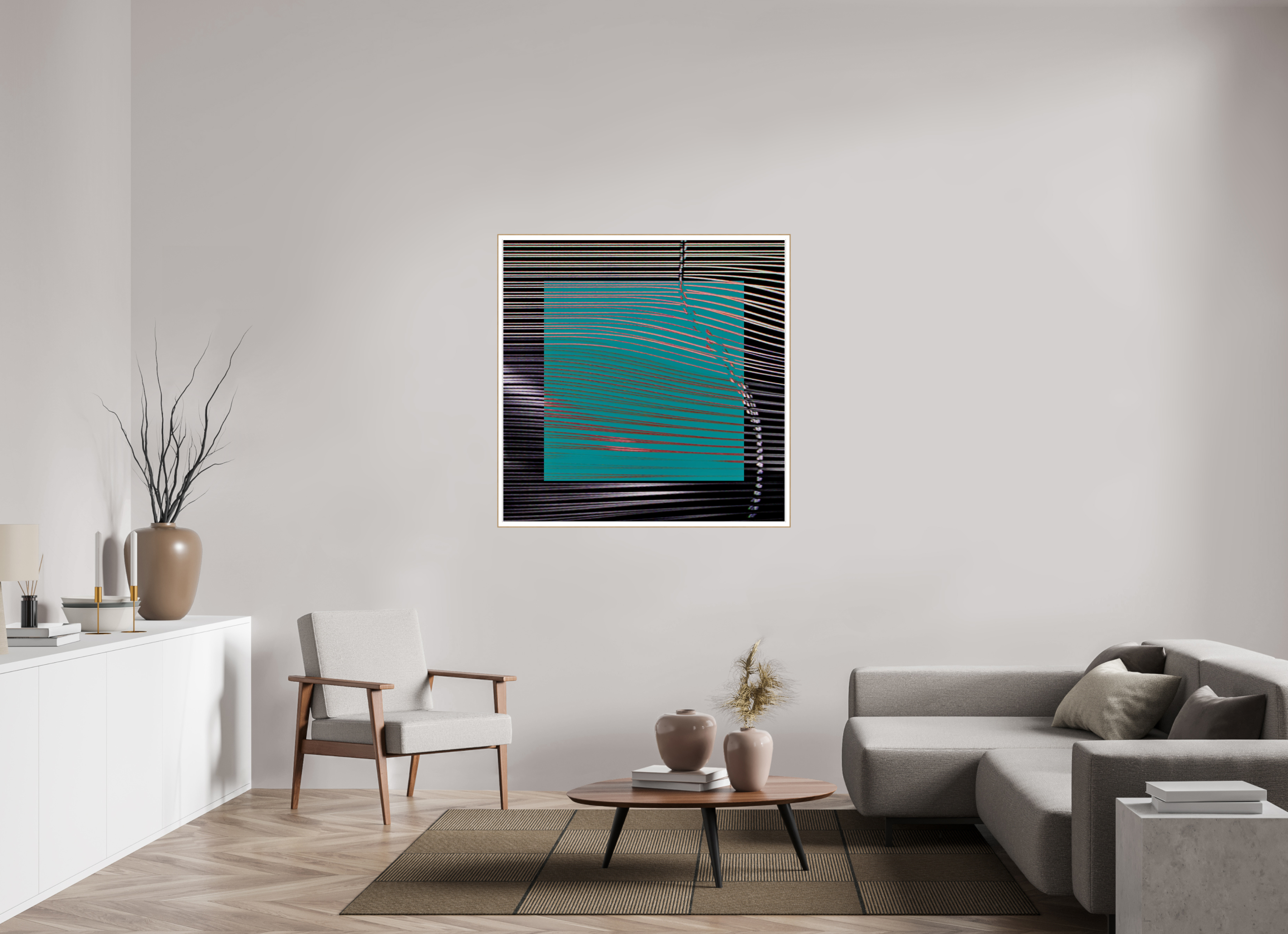 45 x 45″, Solid Wood ArtBox (Oak) New Wave