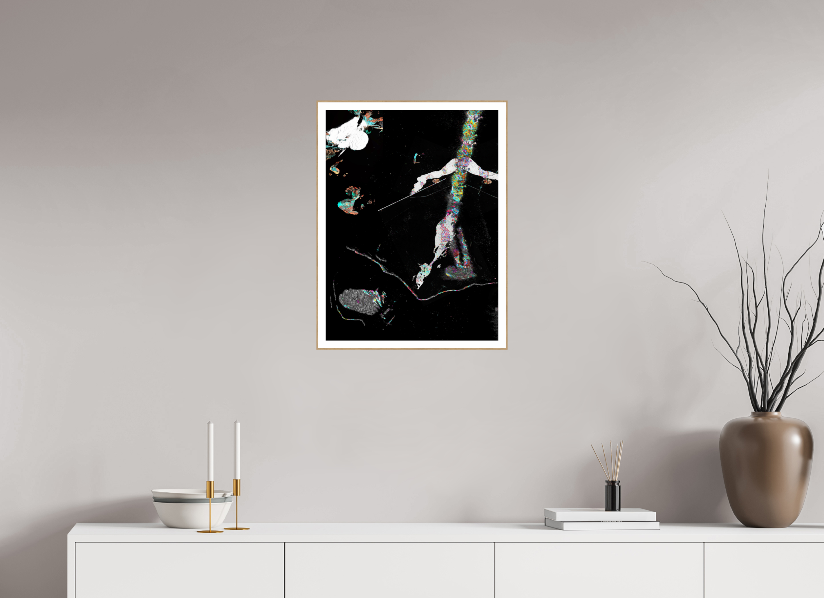 18 x 24″, Solid Wood ArtBox (Oak) Taking A Stroll