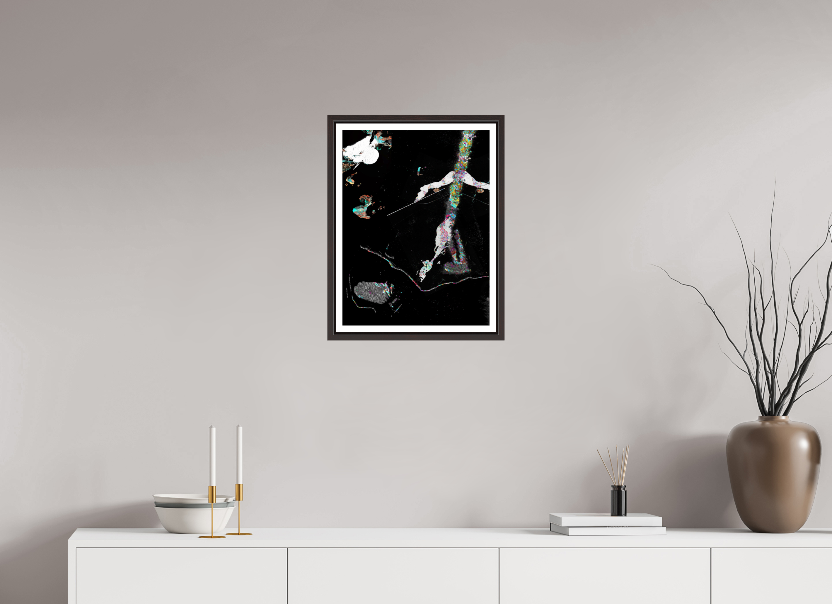 15 x 20″, Floater Frame (Alder Brown) Taking A Stroll