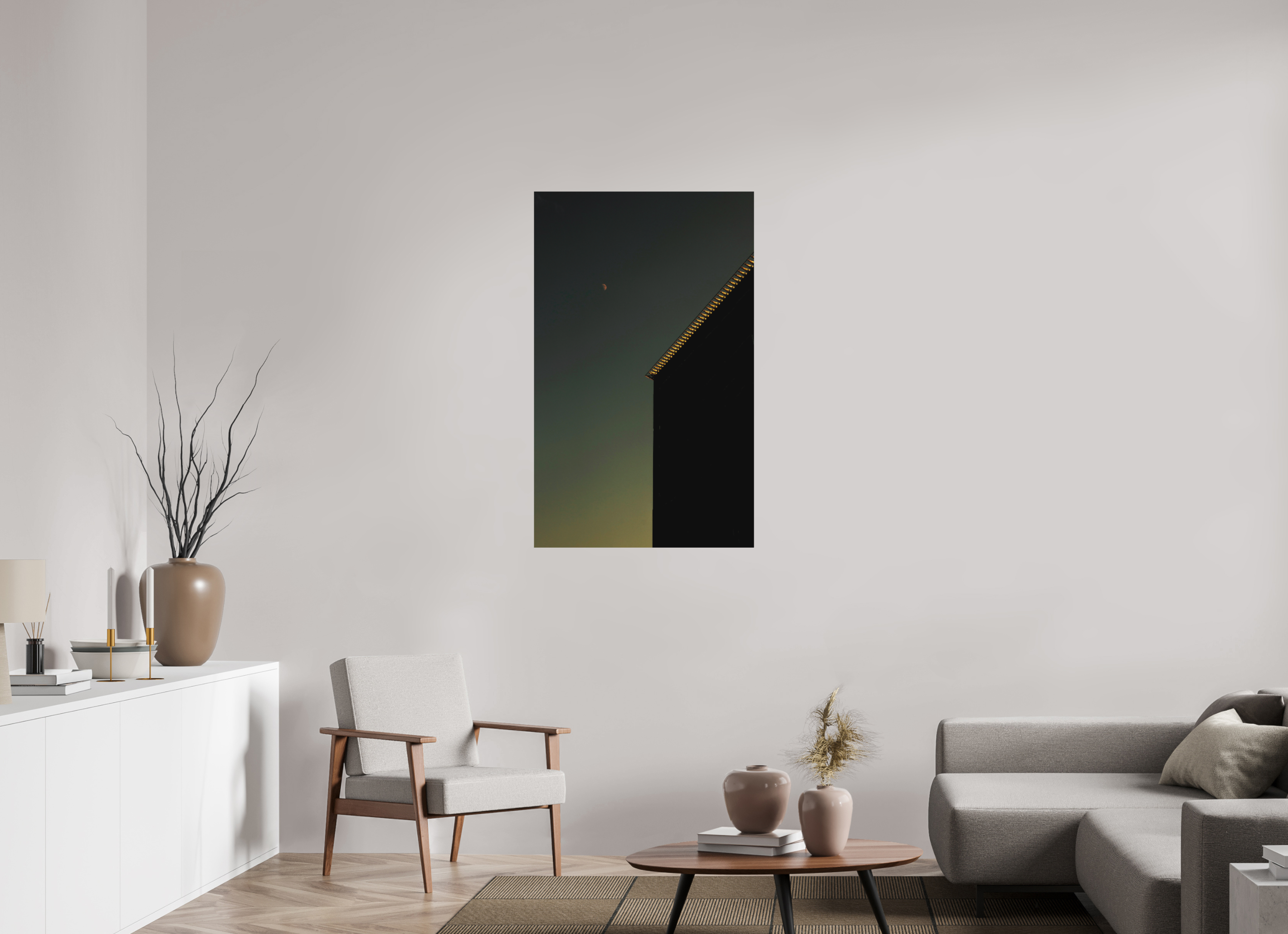 28 x 45.3″, Direct Print on Forex Sweet Moon