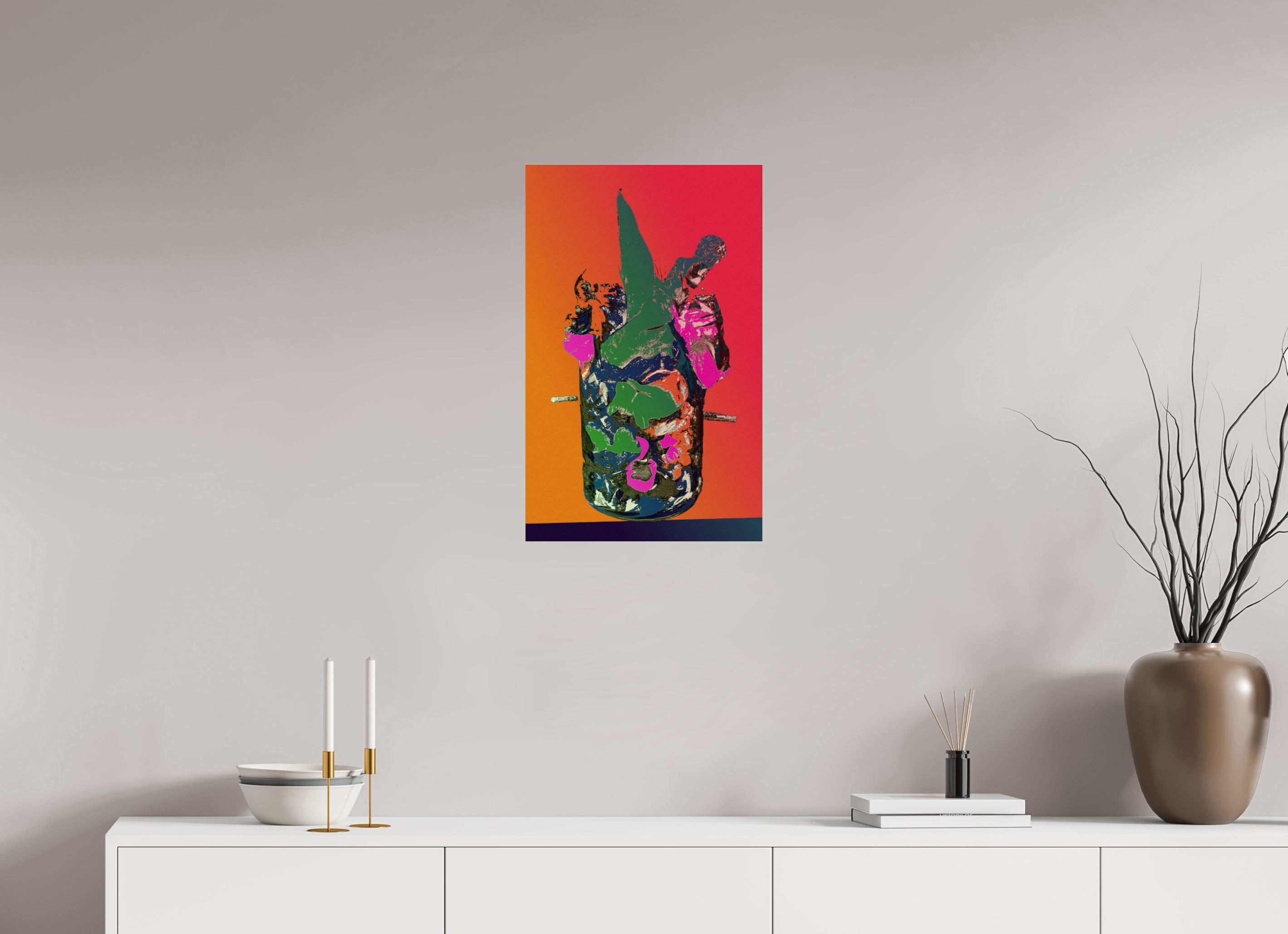 16 x 25.4″, Photo Print Under Acrylic Glass Pop Vase 2