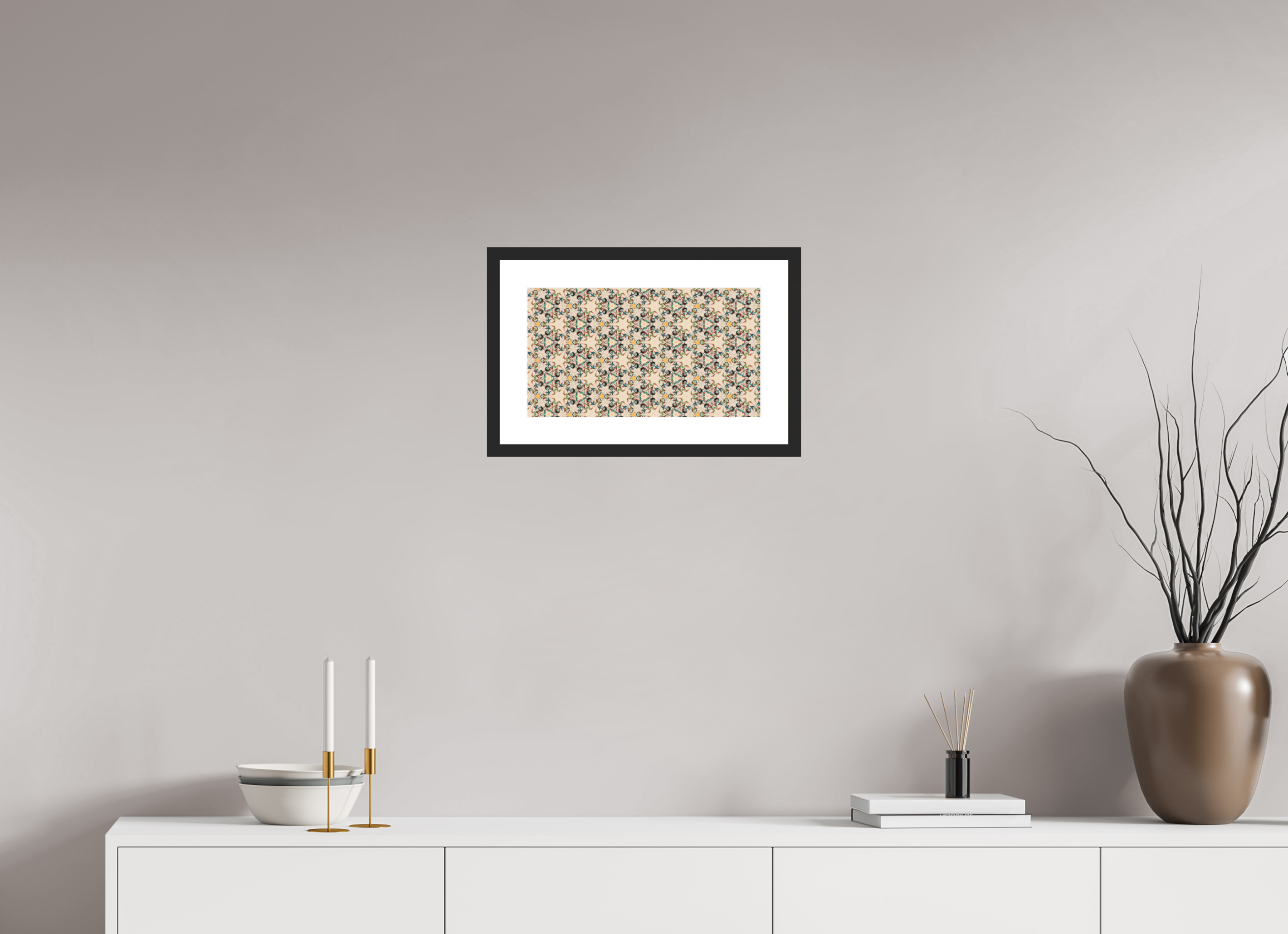 16 x 9″, Fuji Crystal Archive Print Framed (Black) Rose Garden