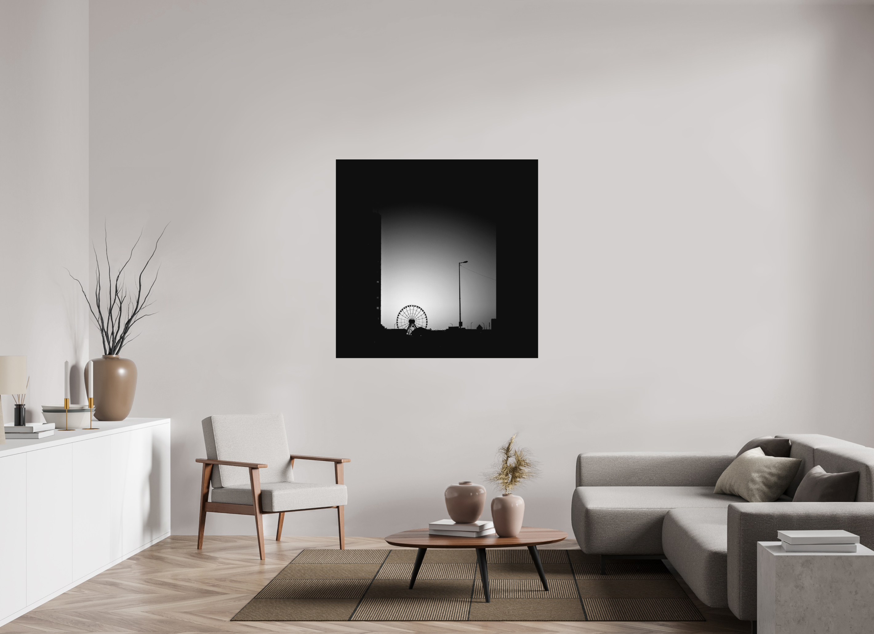 47.8 x 47″, Aluminum Dibond Navy Pier