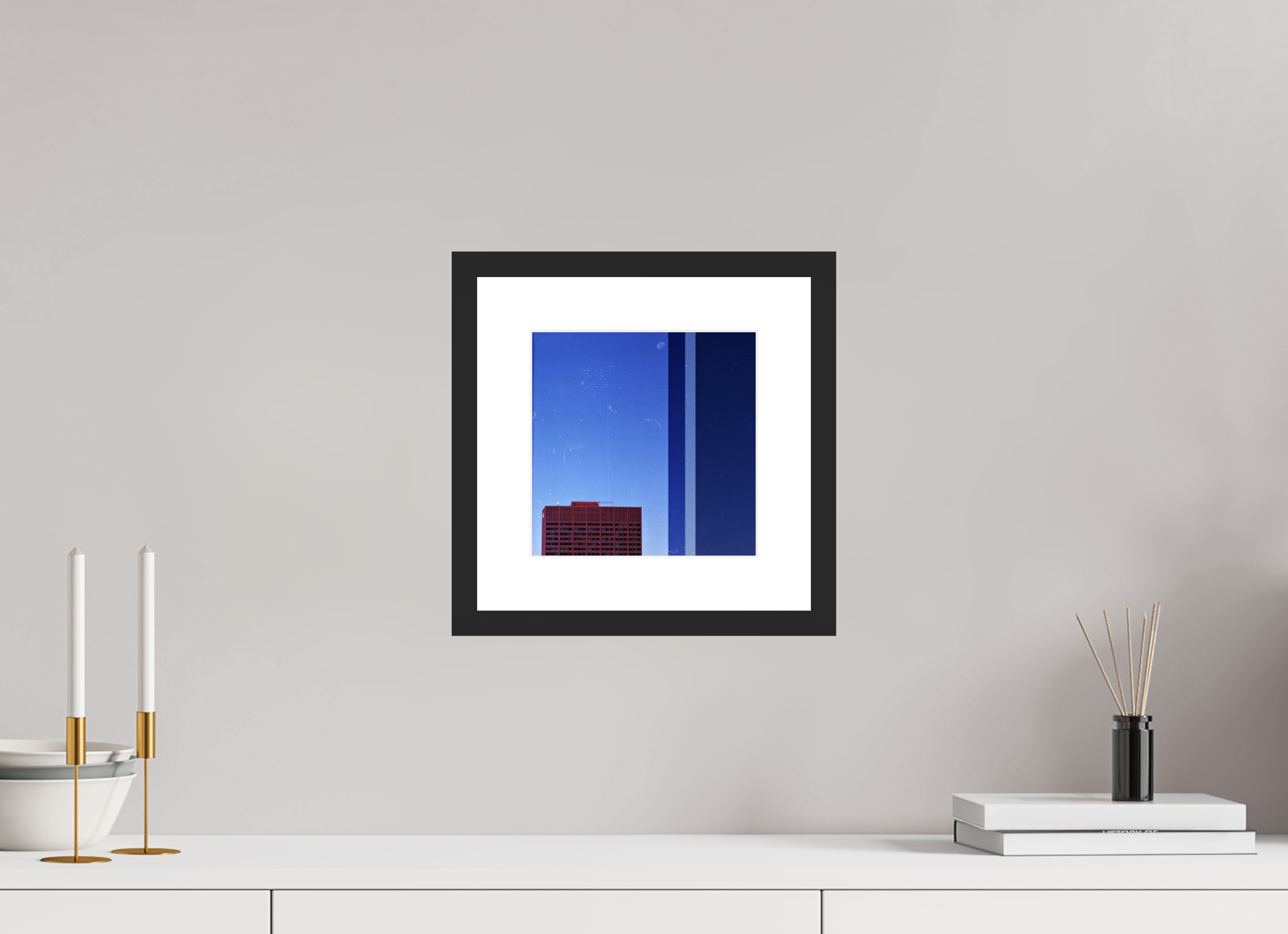 8 x 8″, Fuji Crystal Archive Print Framed (Black) Falling Asleep
