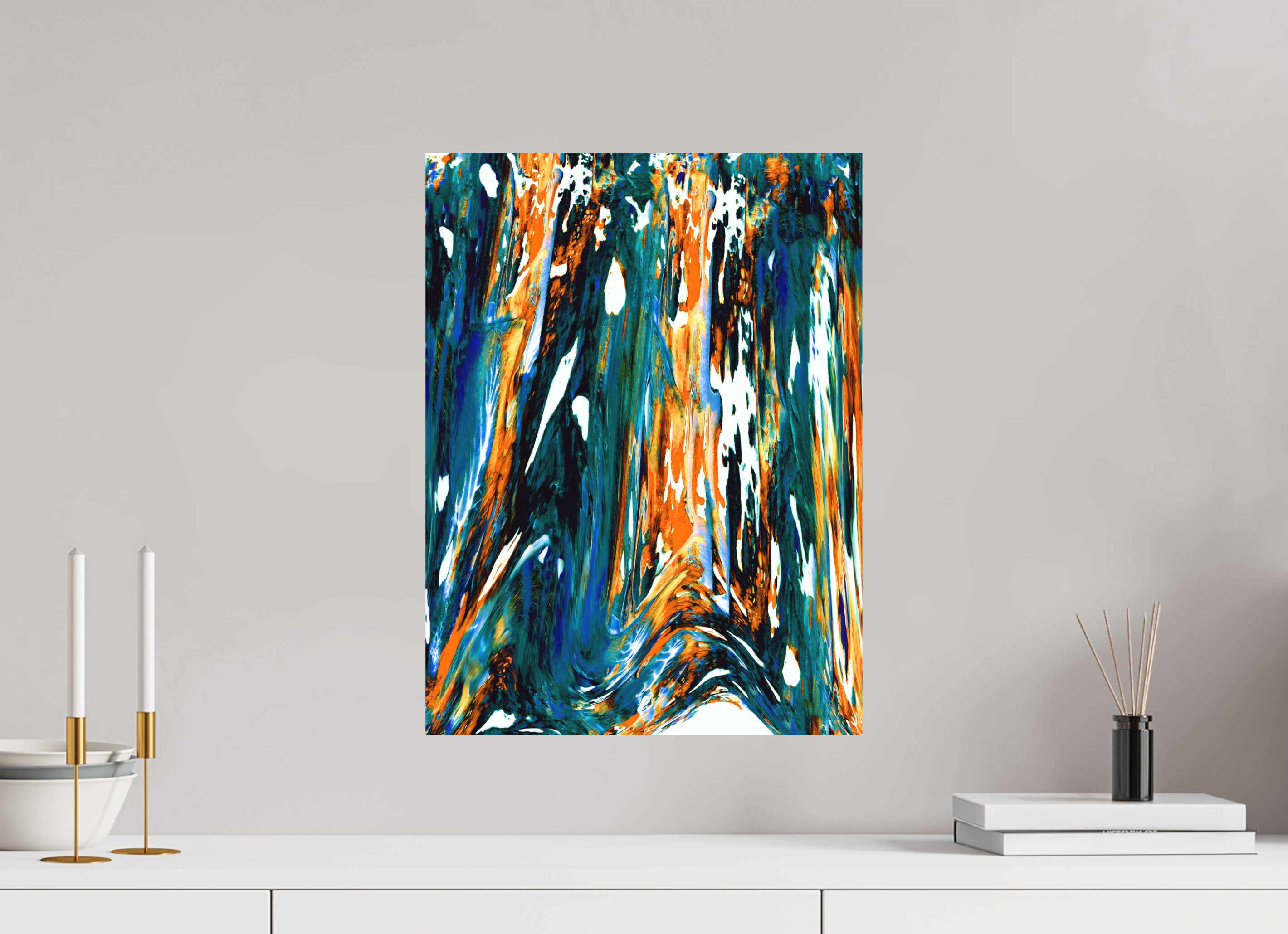 15 x 20″, Direct Print on Forex melted