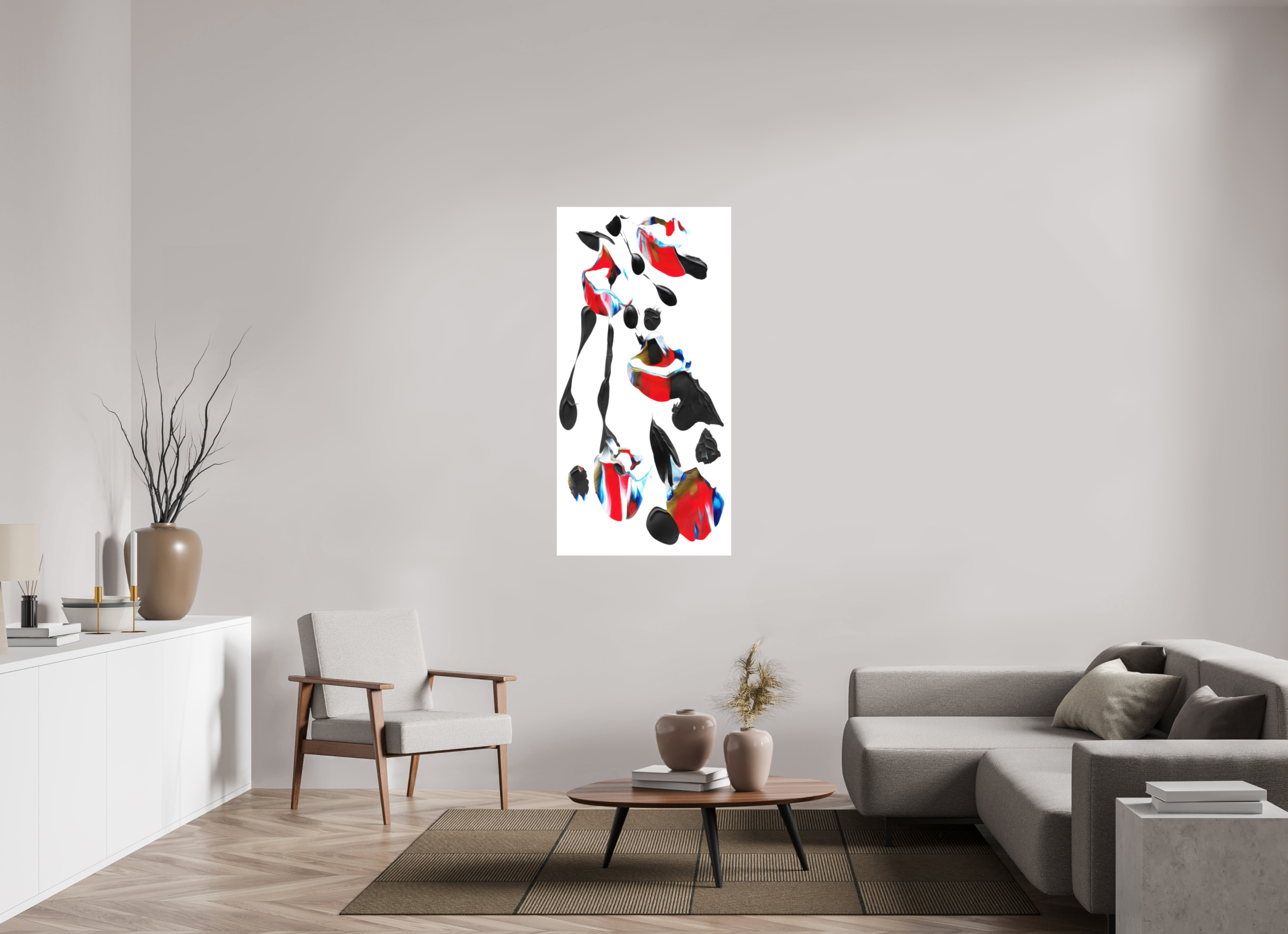28 x 56″, Aluminum Dibond Liquified Bouquet