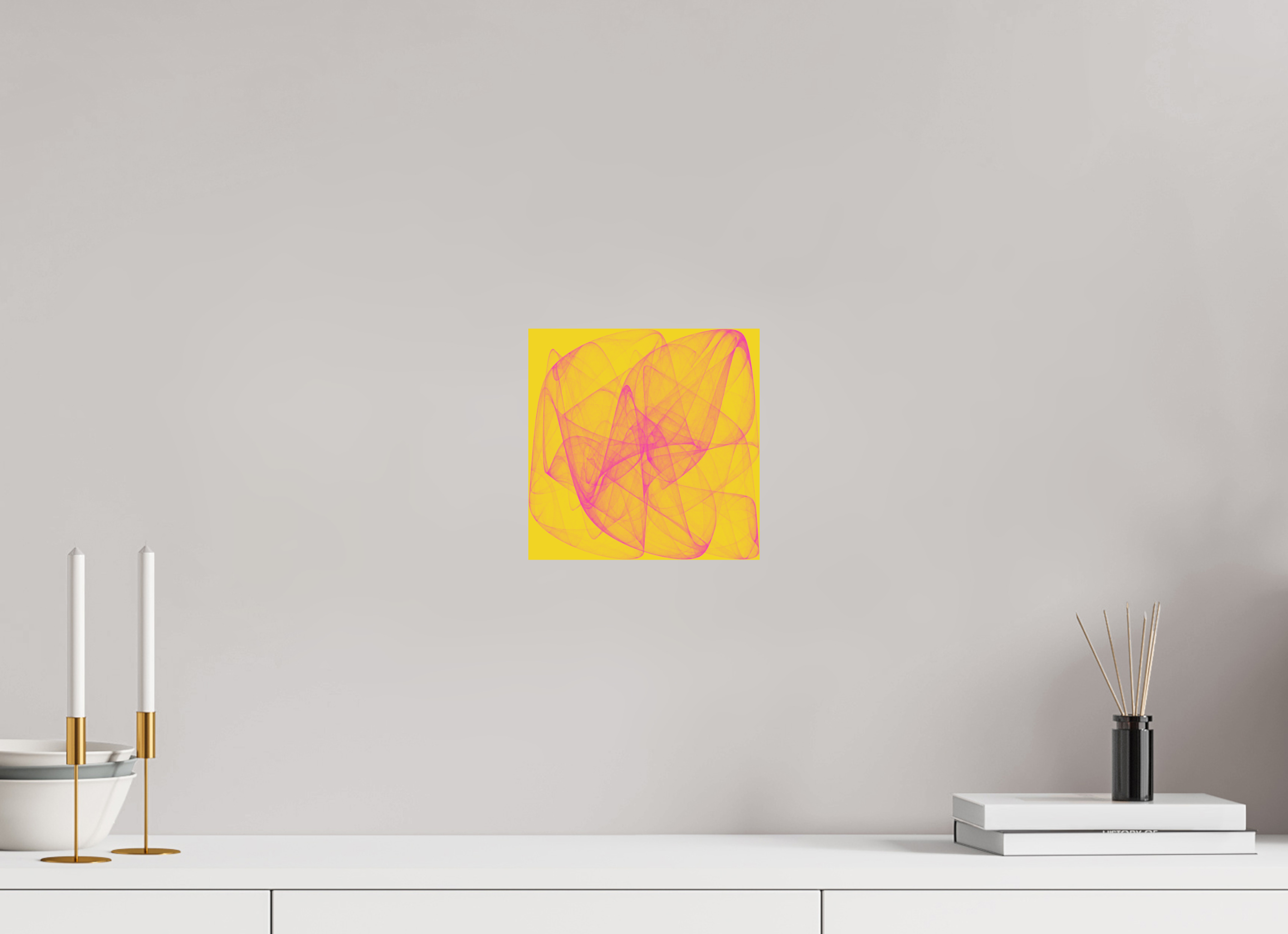 8 x 8″, Aluminum Dibond Yellow Stuff