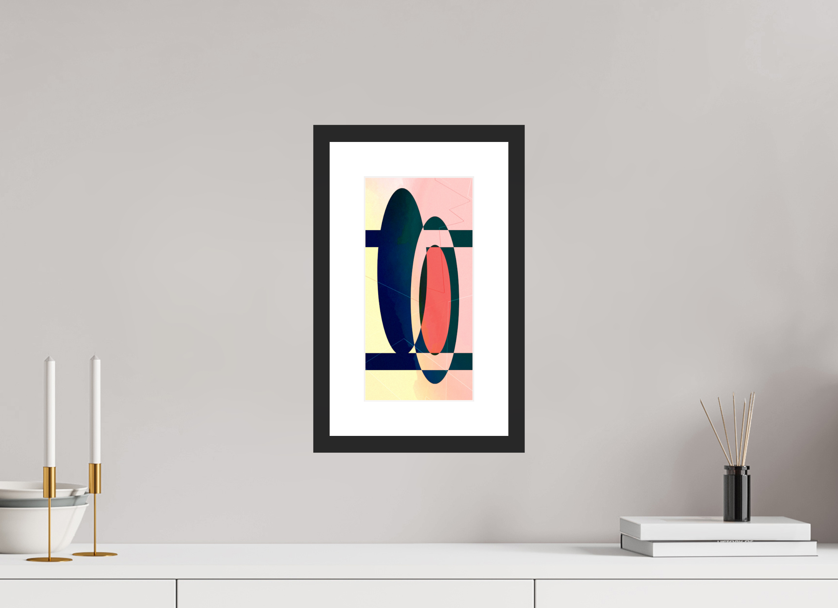 6 x 12″, Framed #1 liner