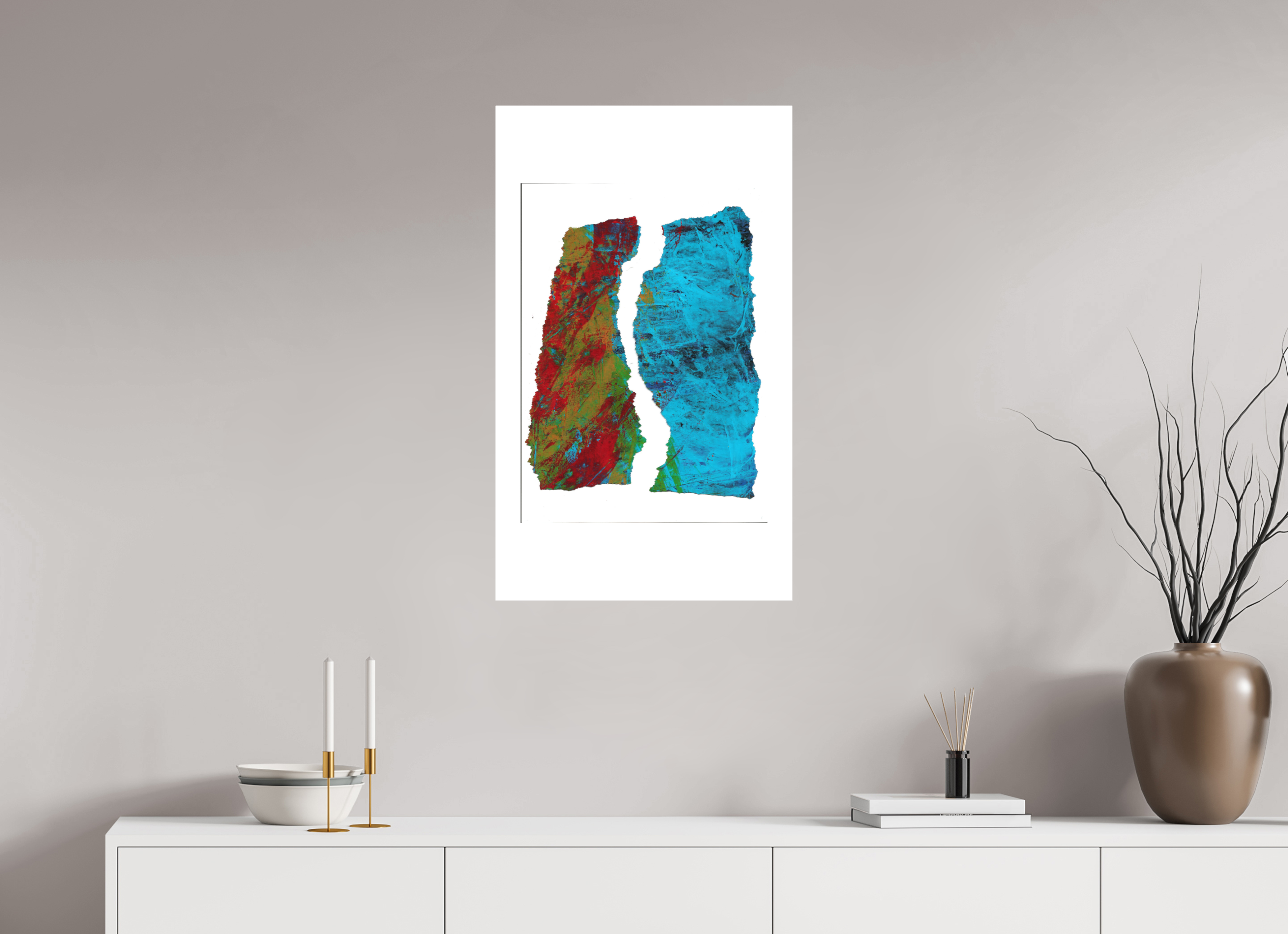 20 x 33.3″, Direct Print on Forex Earth & Water