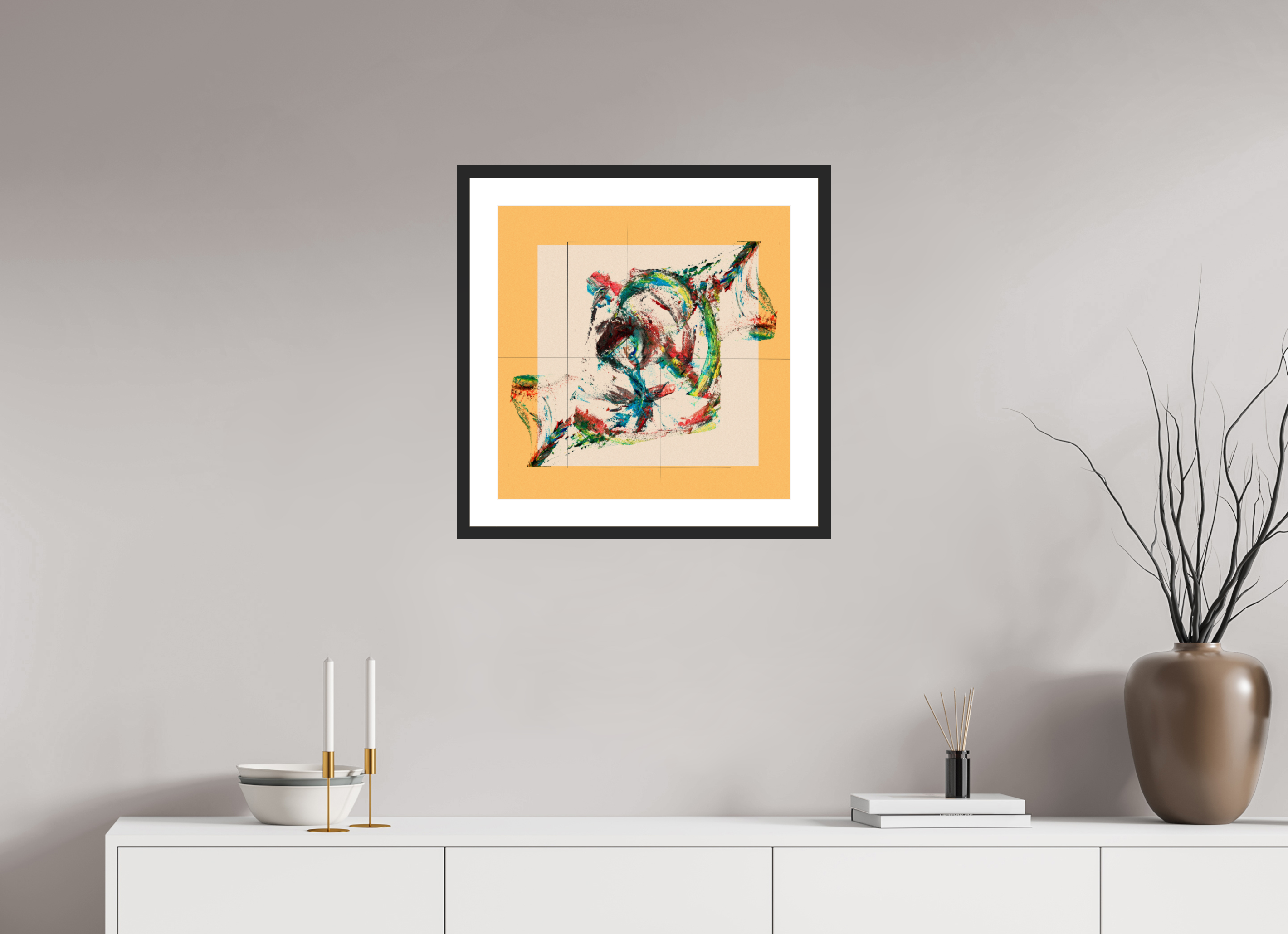 20 x 20″, Fuji Crystal Archive Print Framed (Black) Roses