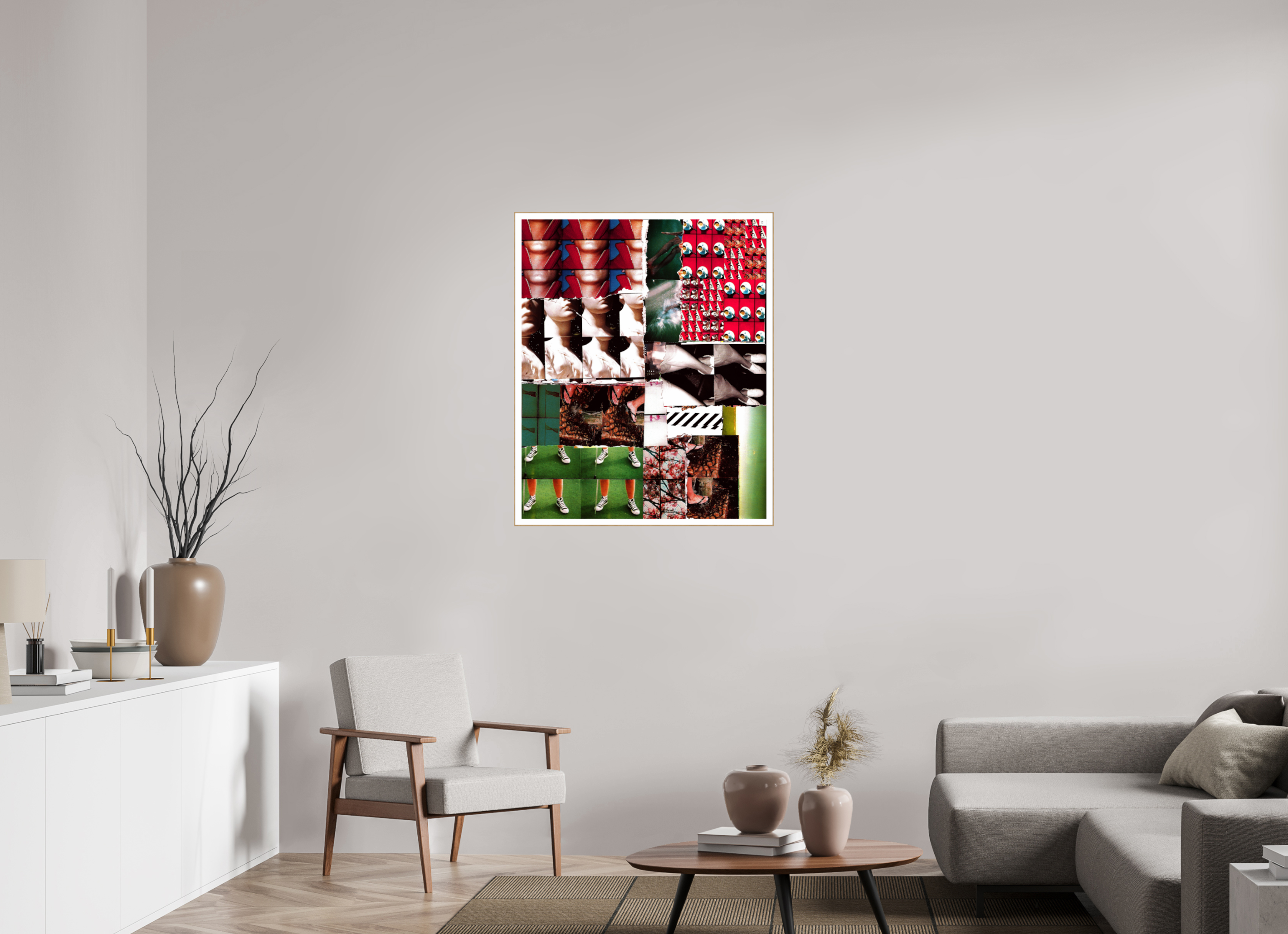 31 x 37.9″, Solid Wood ArtBox (Oak) Replication