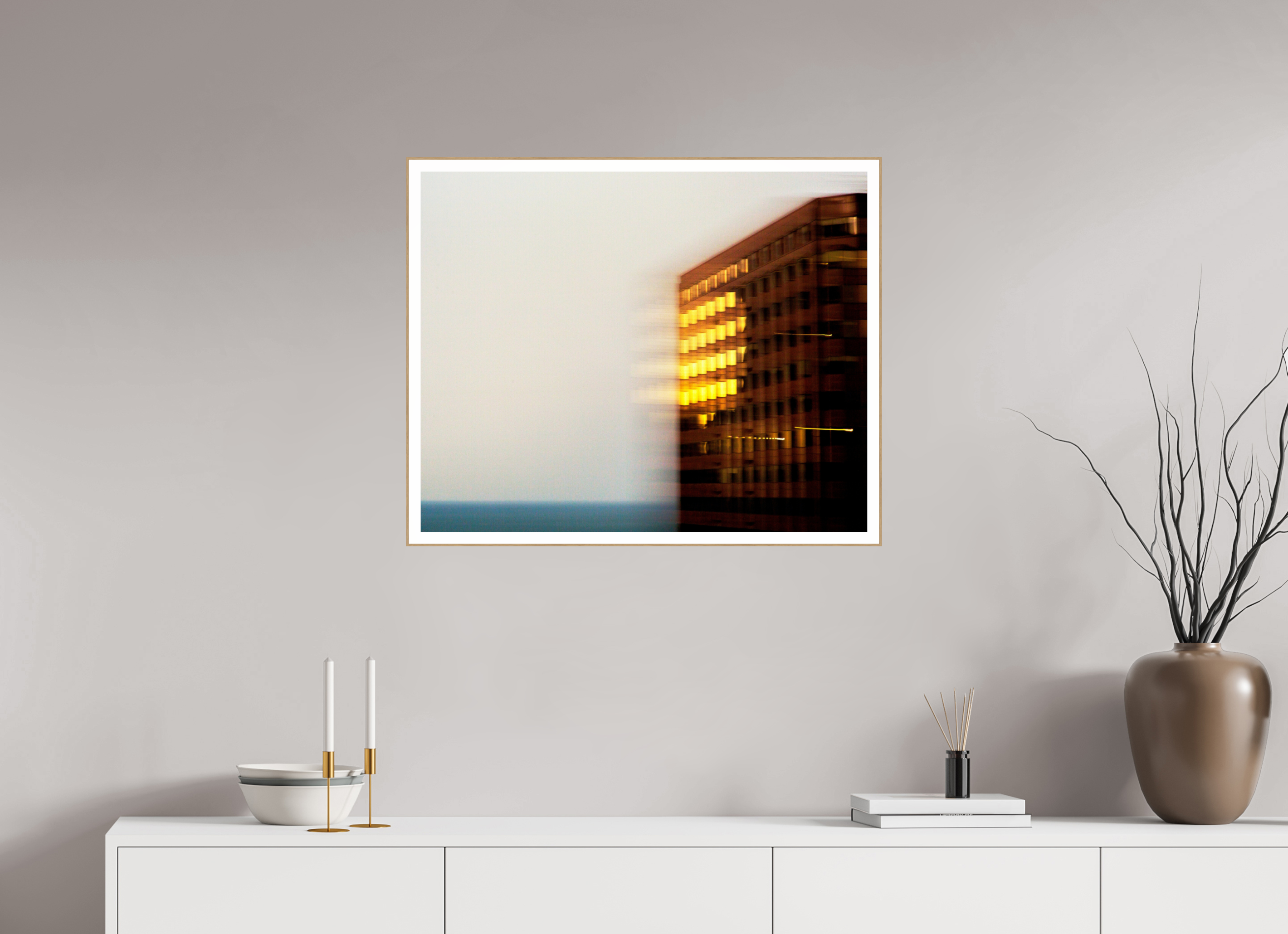 29.8 x 24″, Solid Wood ArtBox (Oak) Time Flies