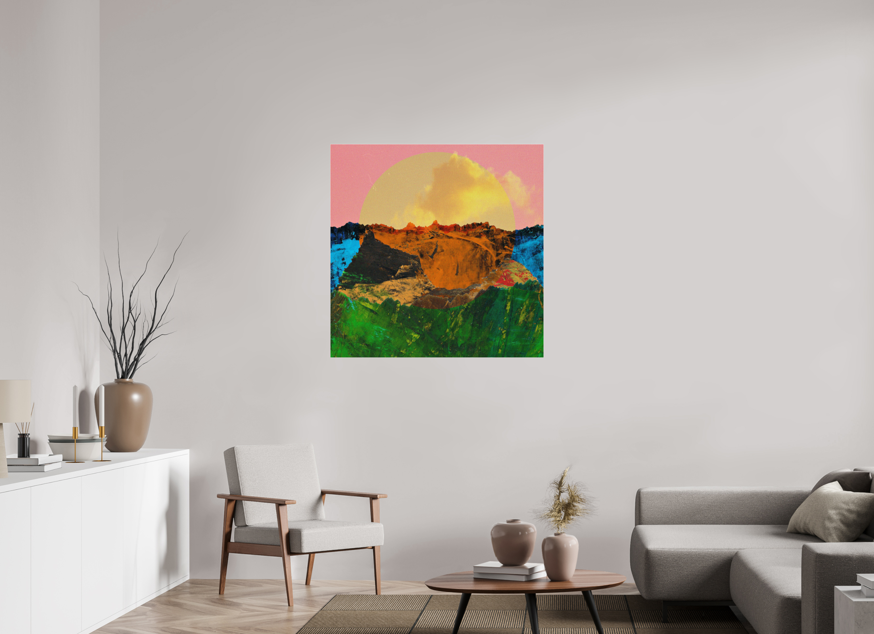 40 x 40″, Photo Print Under Acrylic Glass Canyons