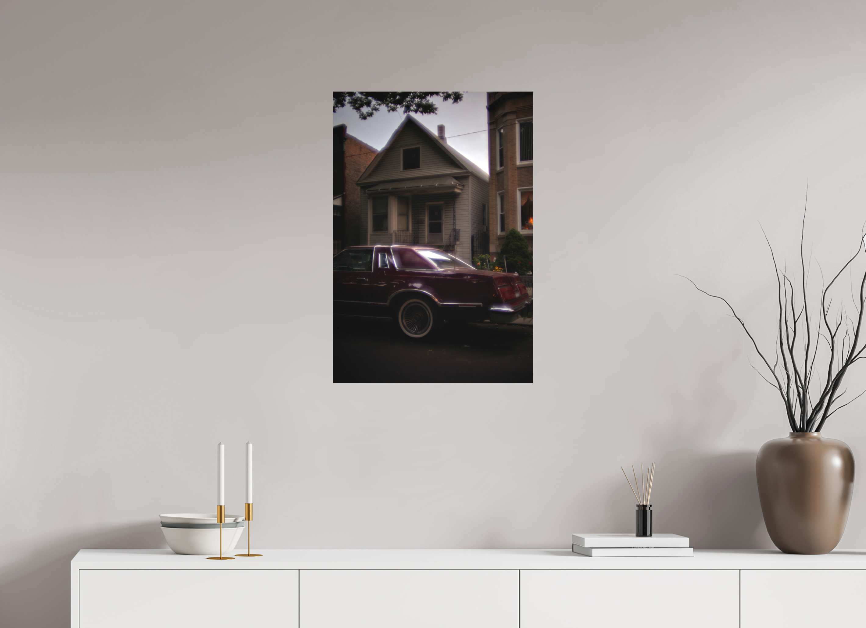 20 x 29.2″, Aluminum Dibond 70s Glow
