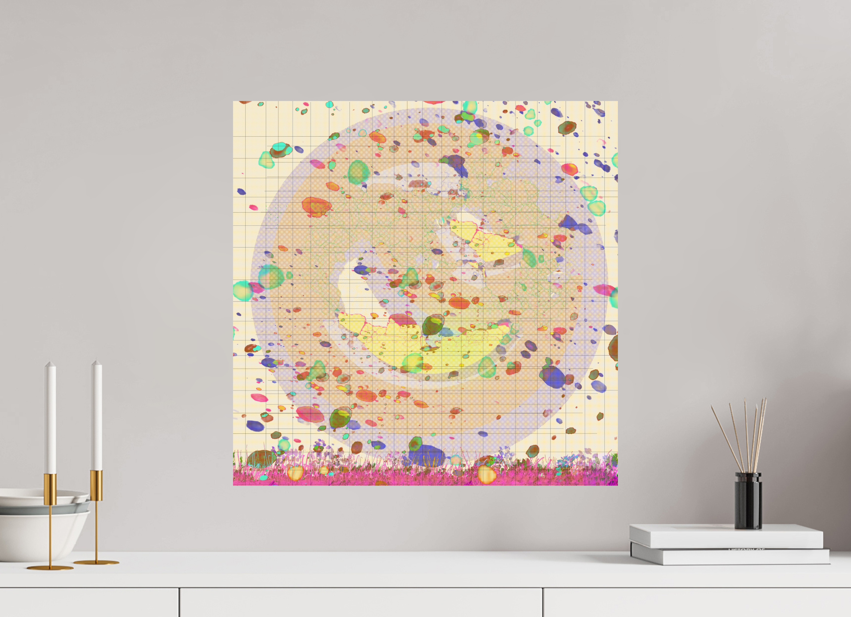 20 x 20″, Direct Print on Forex grids