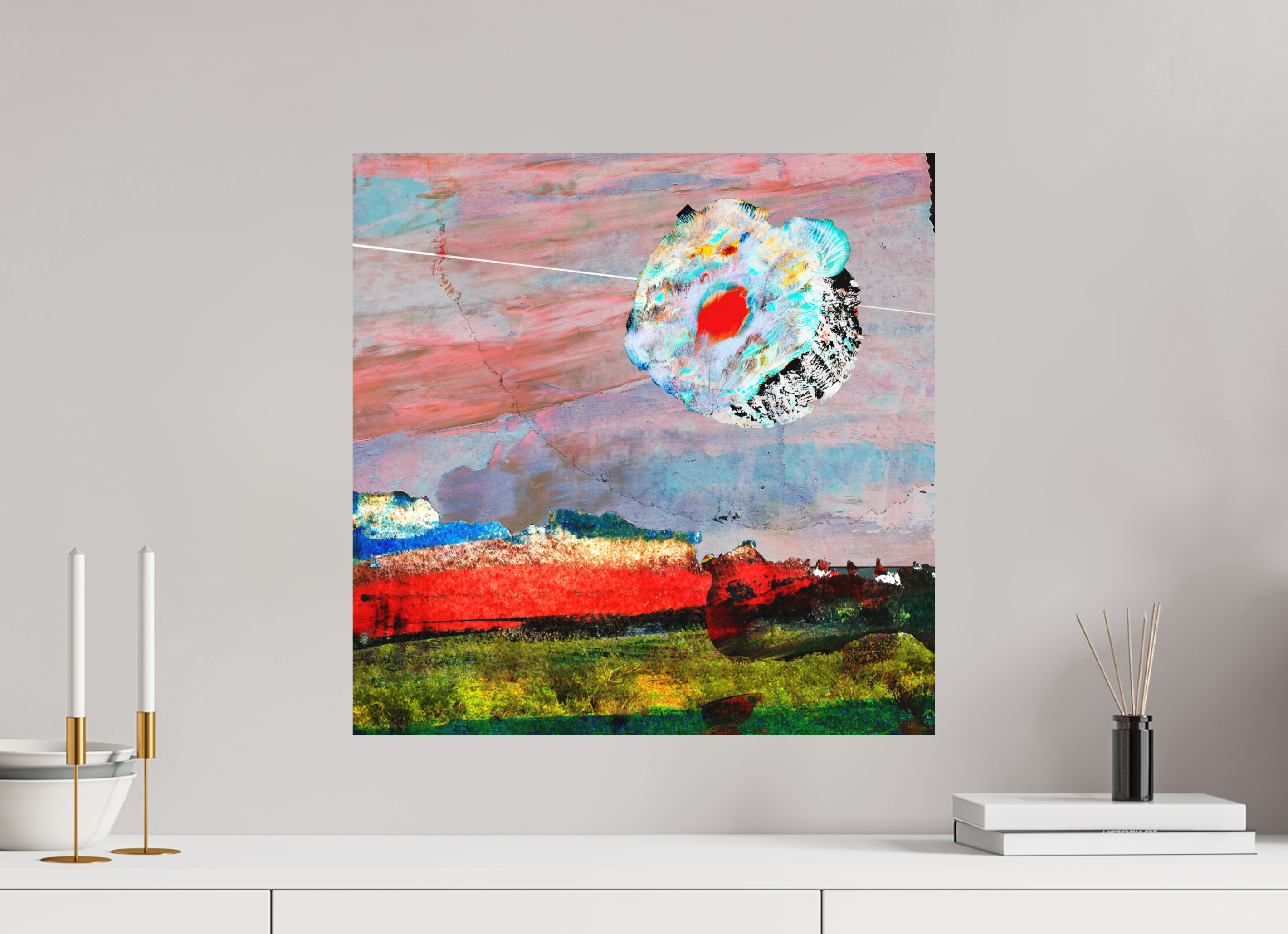 20 x 20″, Direct Print on Forex Moon Desert