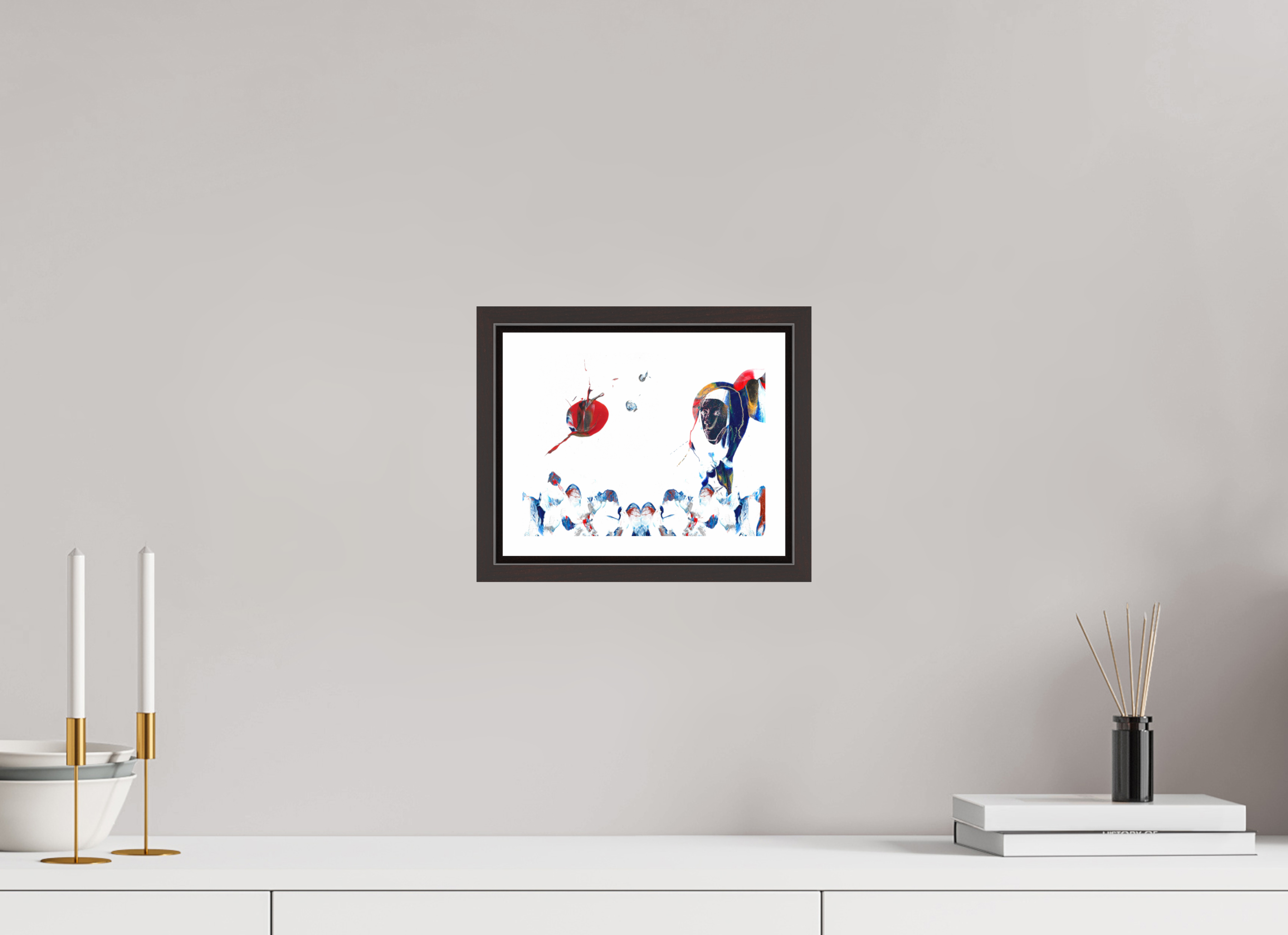 8 x 6″, Floater Frame (Alder Brown) Her View Of The World
